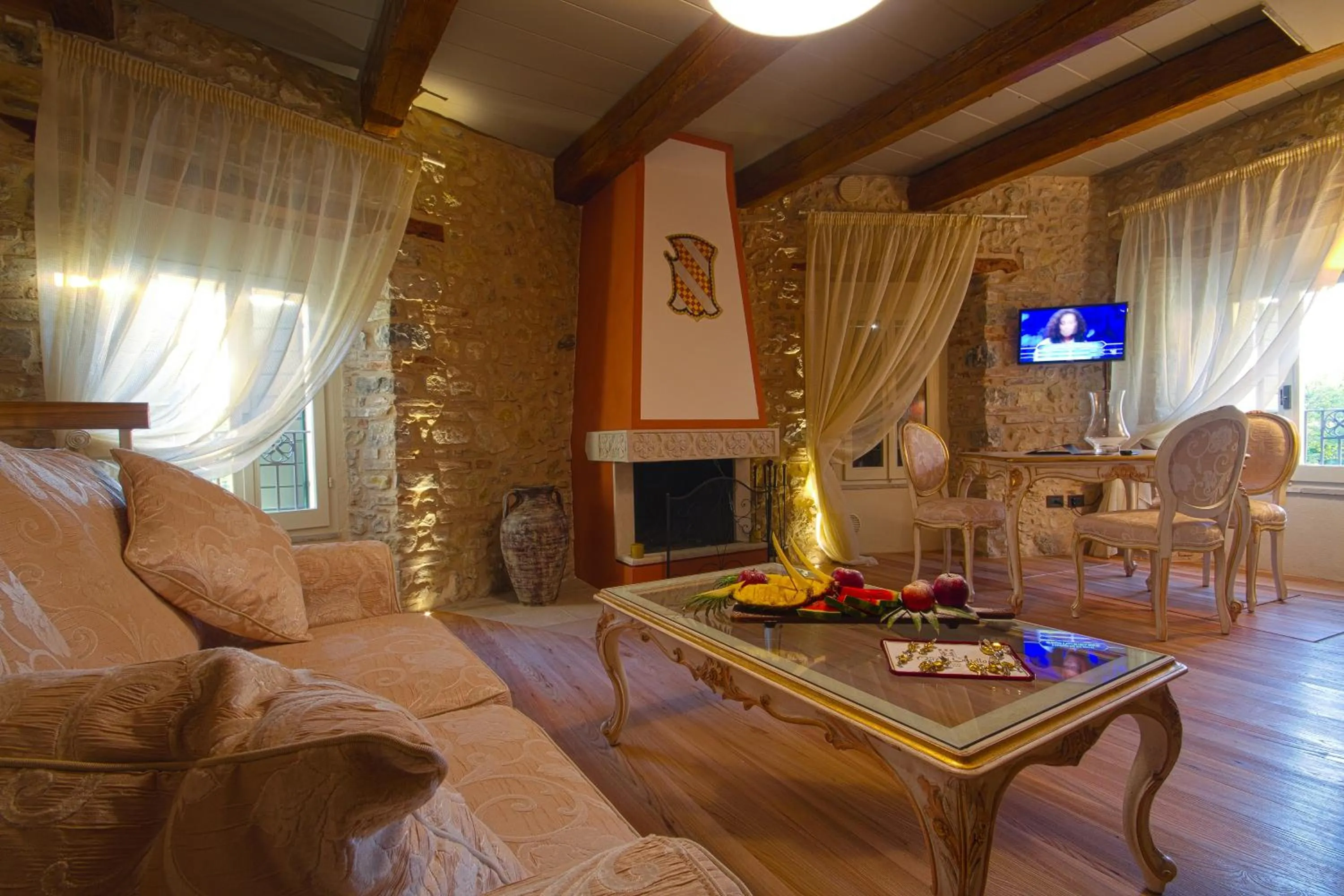 Living room in Oste del Castello Wellness & Bike Hotel