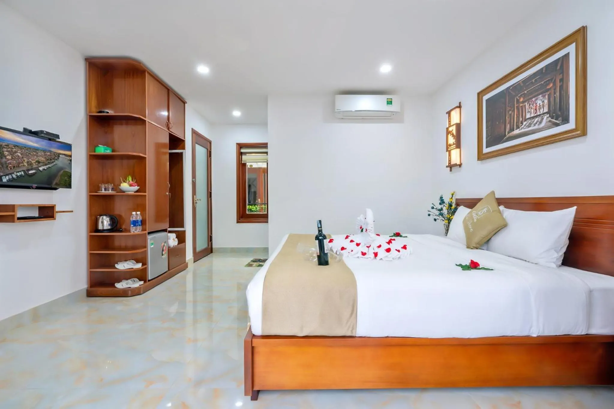 Bedroom, Bed in Villa Lake Shore Hoi An