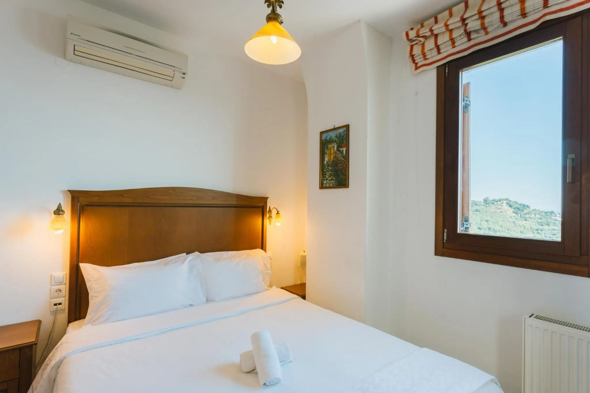 Bedroom, Bed in Archontiko Anemos