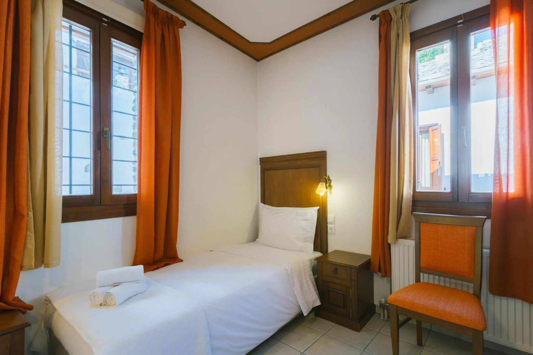 Bedroom, Bed in Archontiko Anemos