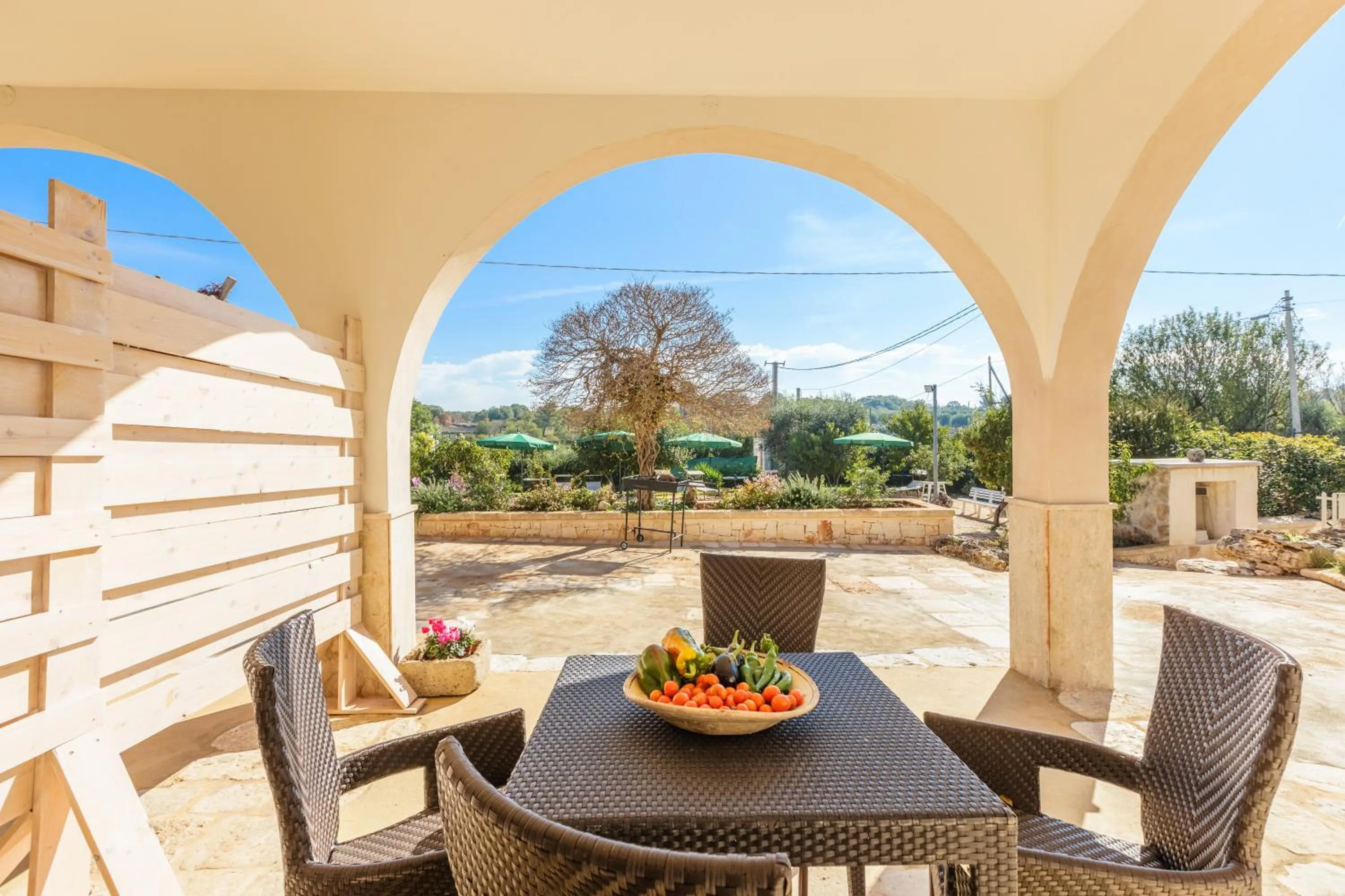 Patio in Casolare Lodedo