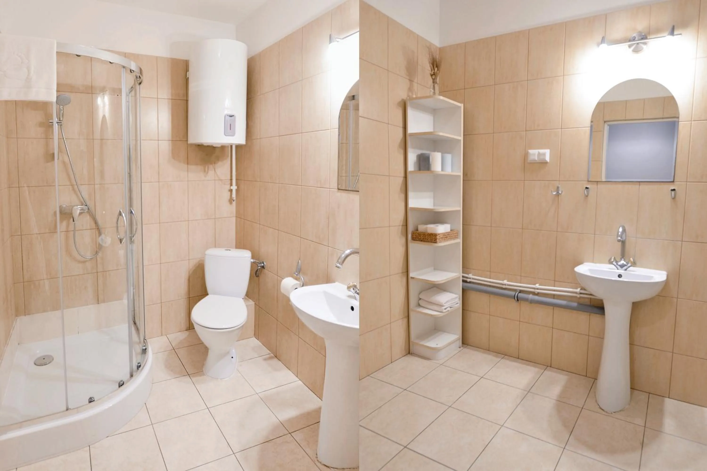 Shower in P&J Apartments Floriańska