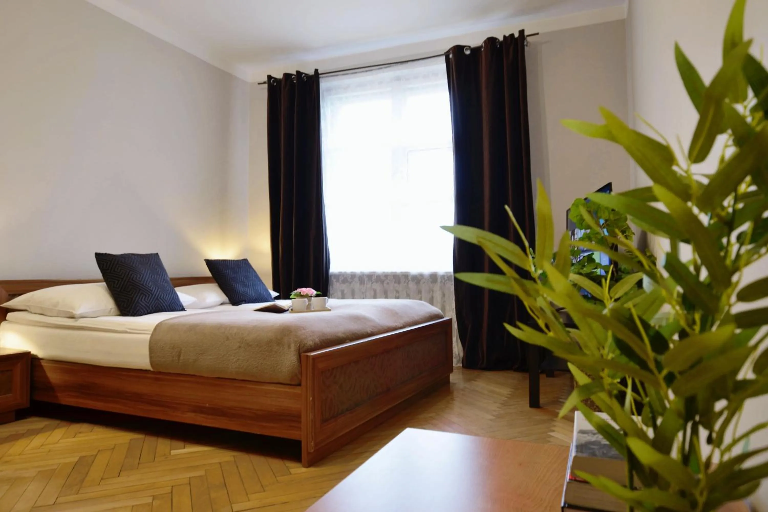 Bed in P&J Apartments Floriańska