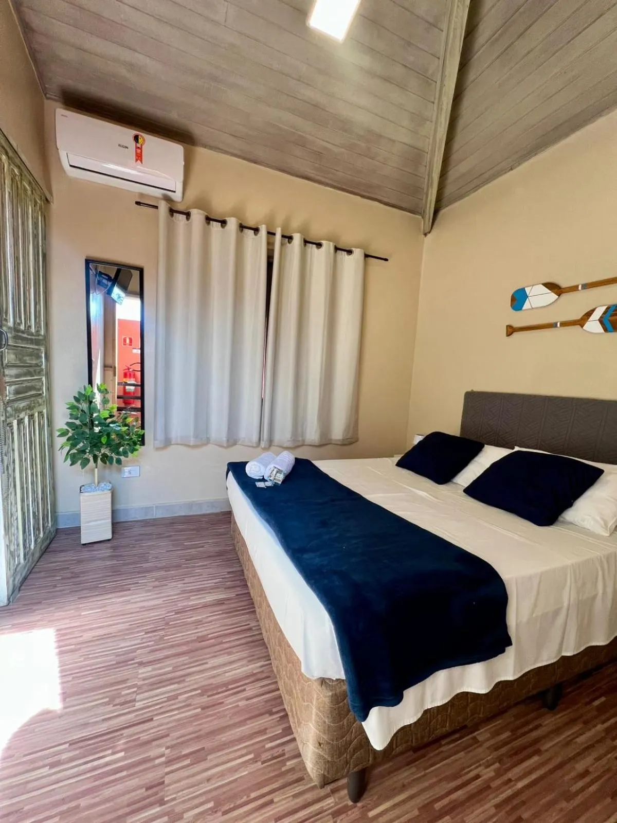 Bed in Pousada Casa Rosada Ilhabela