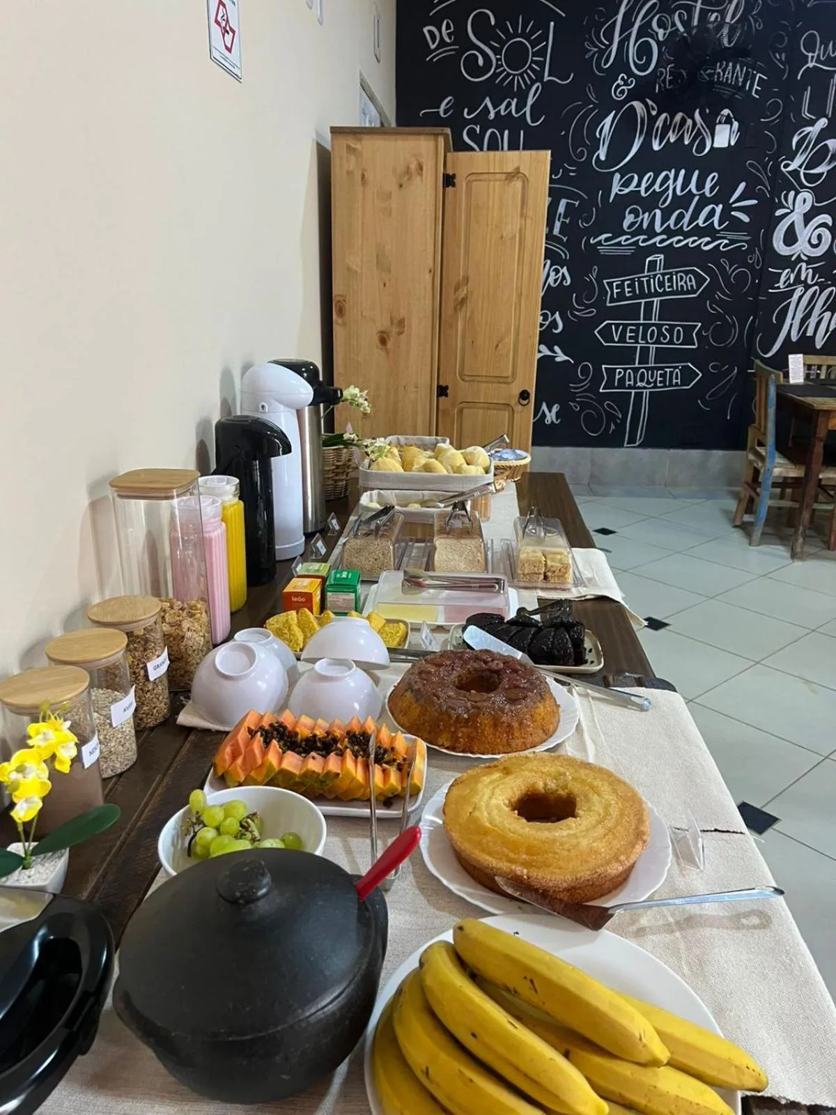 Breakfast in Pousada Casa Rosada Ilhabela
