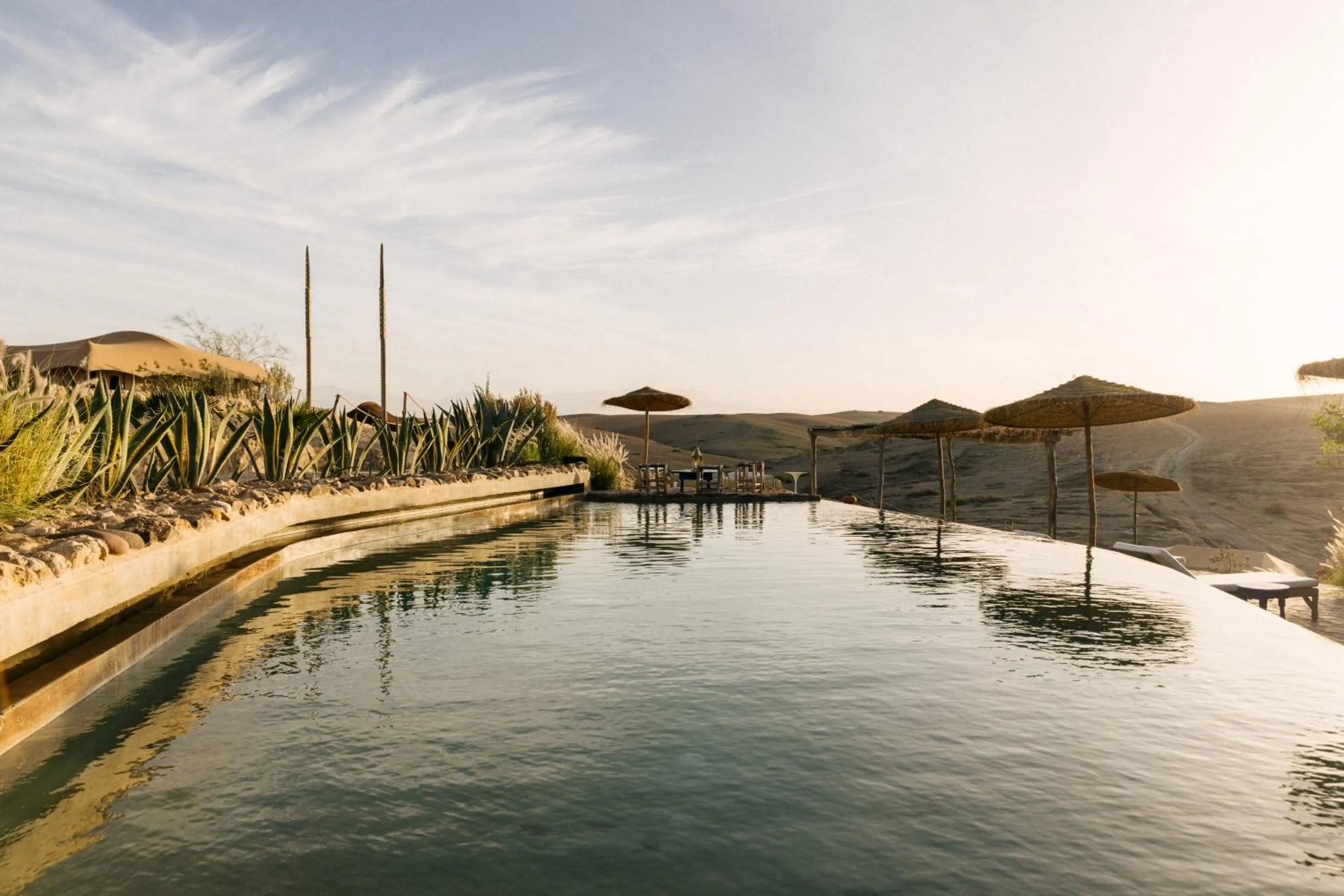 Swimming pool in Caravan Agafay by Our Habitas