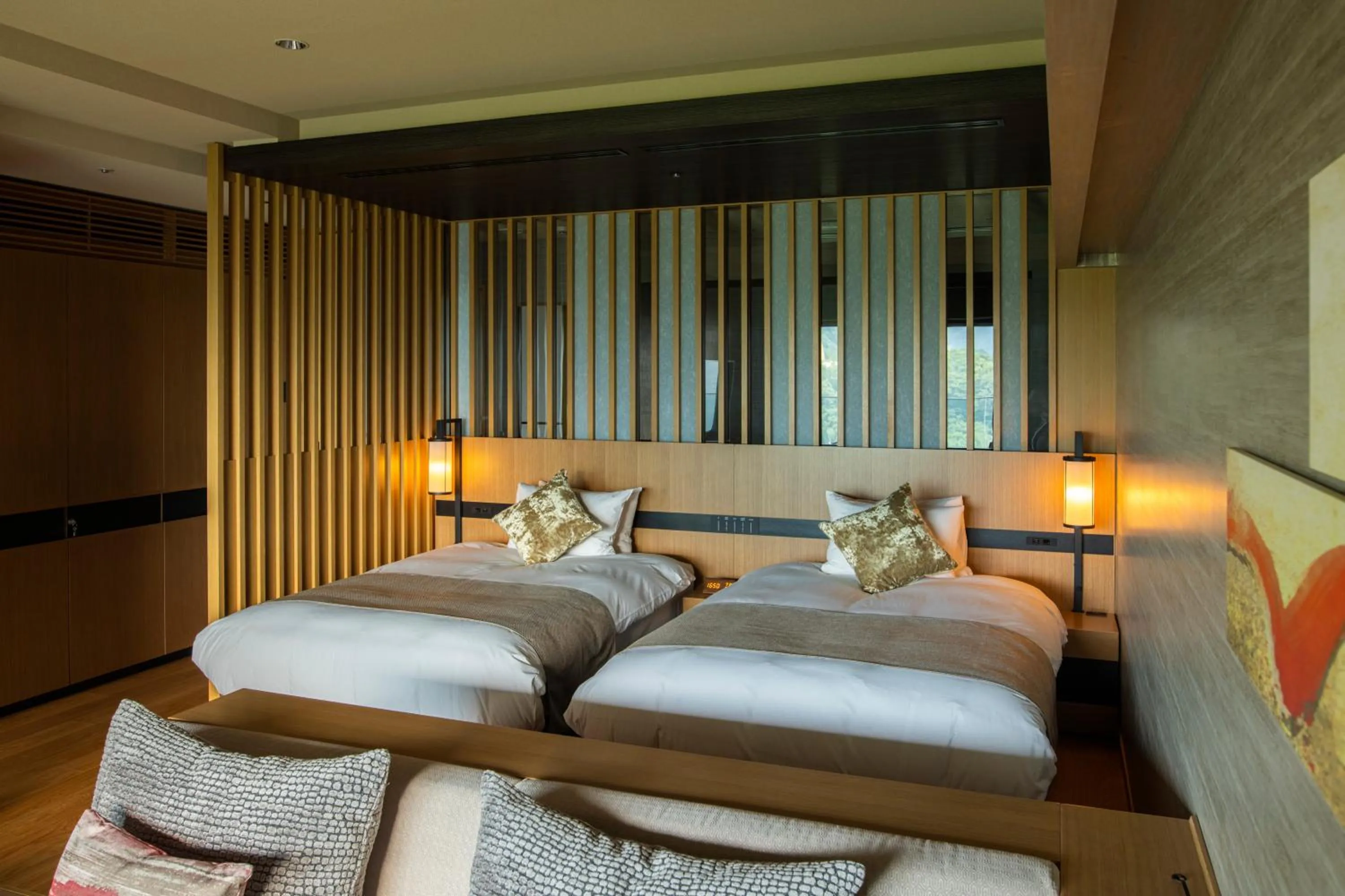 Photo of the whole room, Bed in Hakone Gora KARAKU