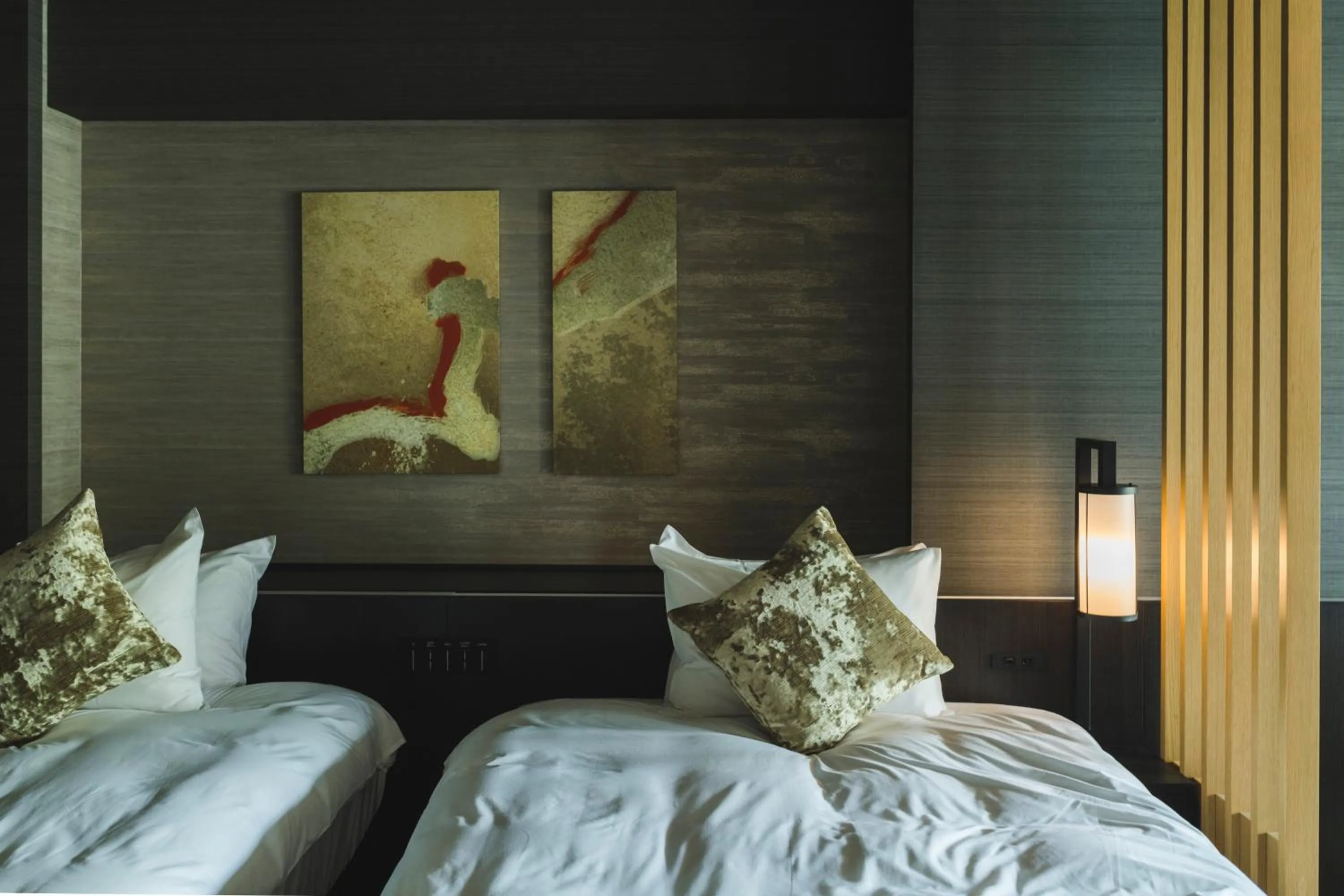 Photo of the whole room, Bed in Hakone Gora KARAKU