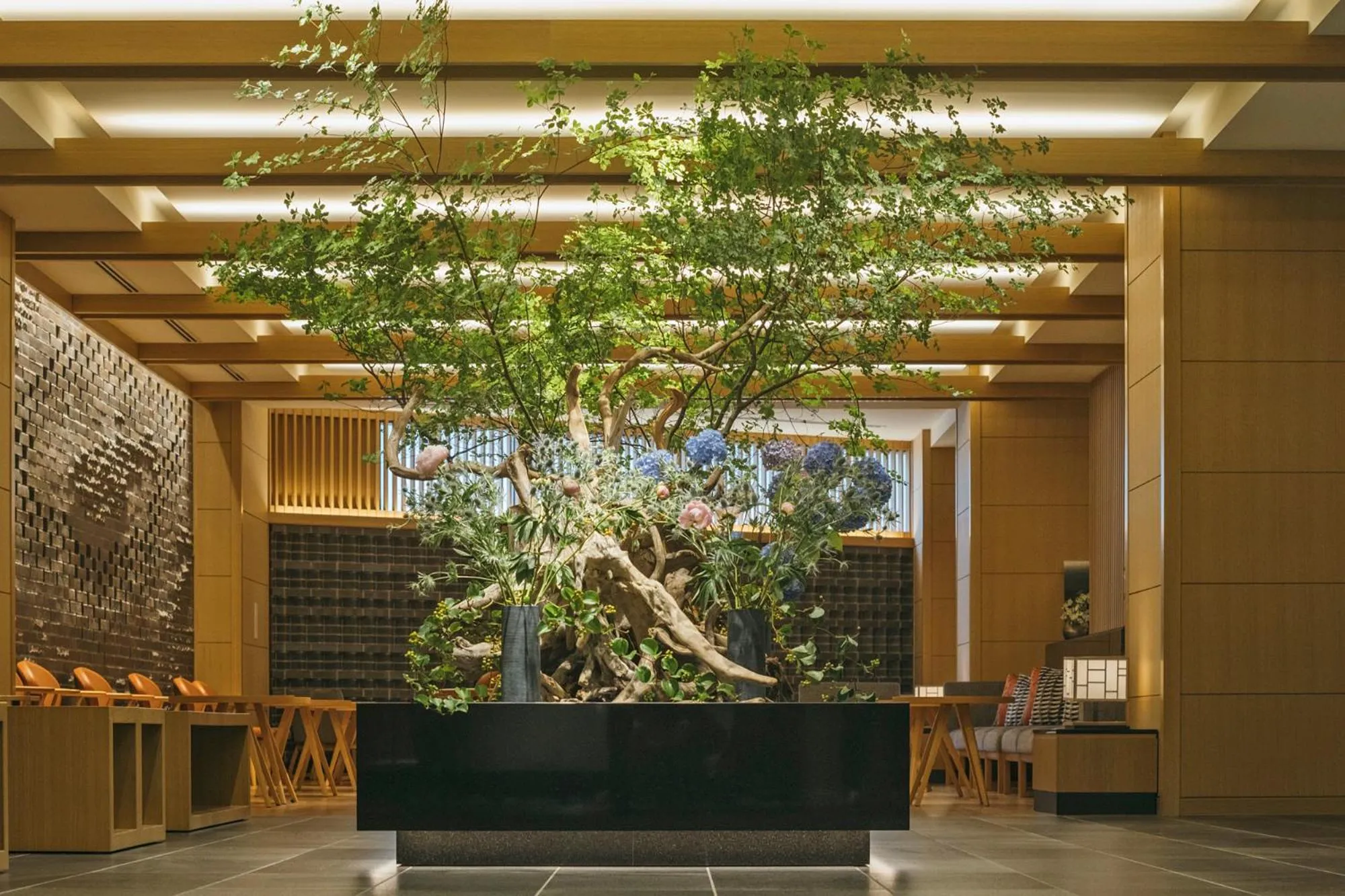 Lobby or reception in Hakone Gora KARAKU