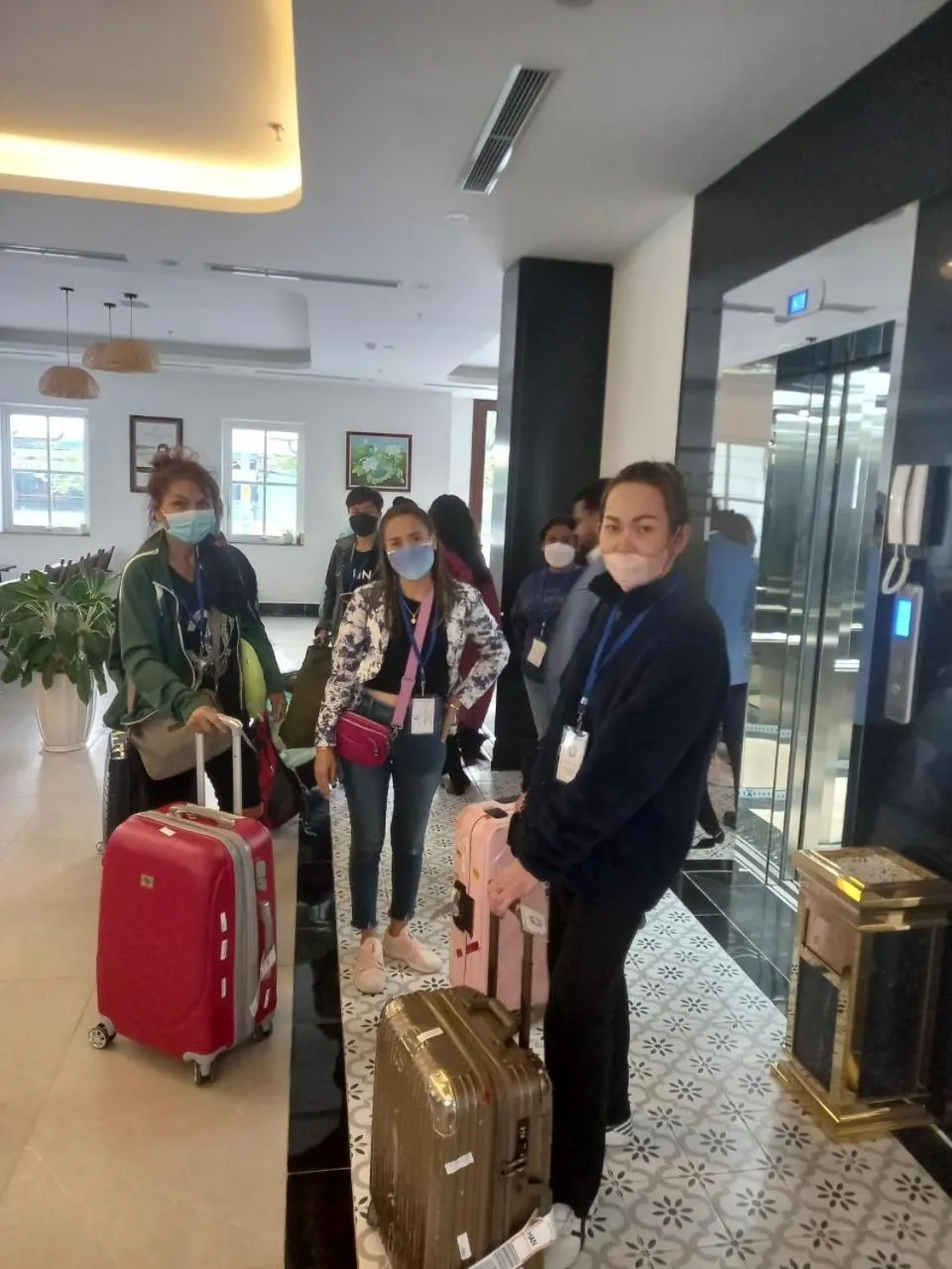 group of guests in INDOTEL HALONG HOTEL