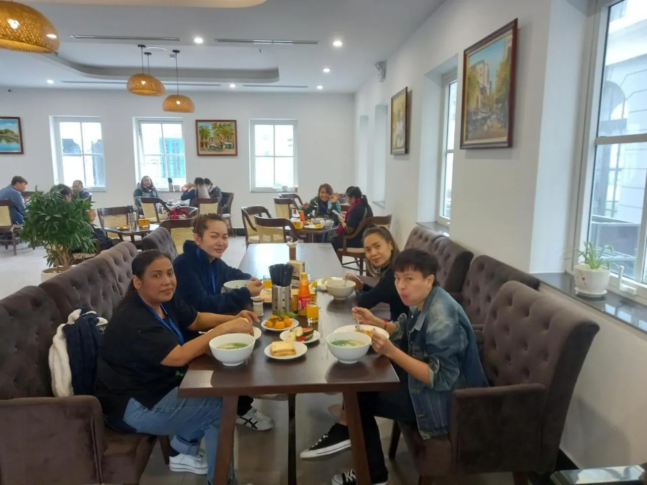 Breakfast in INDOTEL HALONG HOTEL