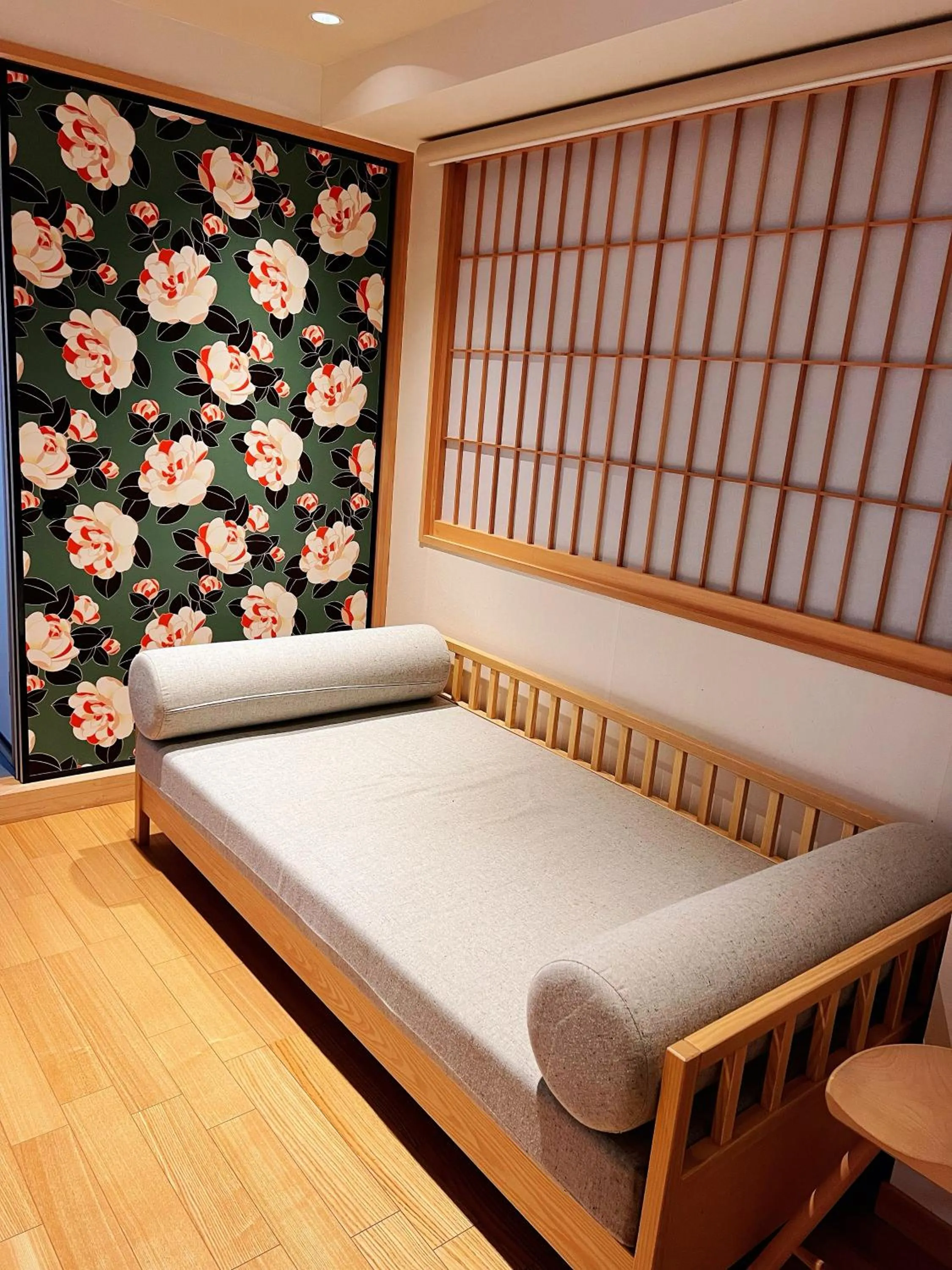 Living room, Bed in Nplus Tokyo Akihabara Premium
