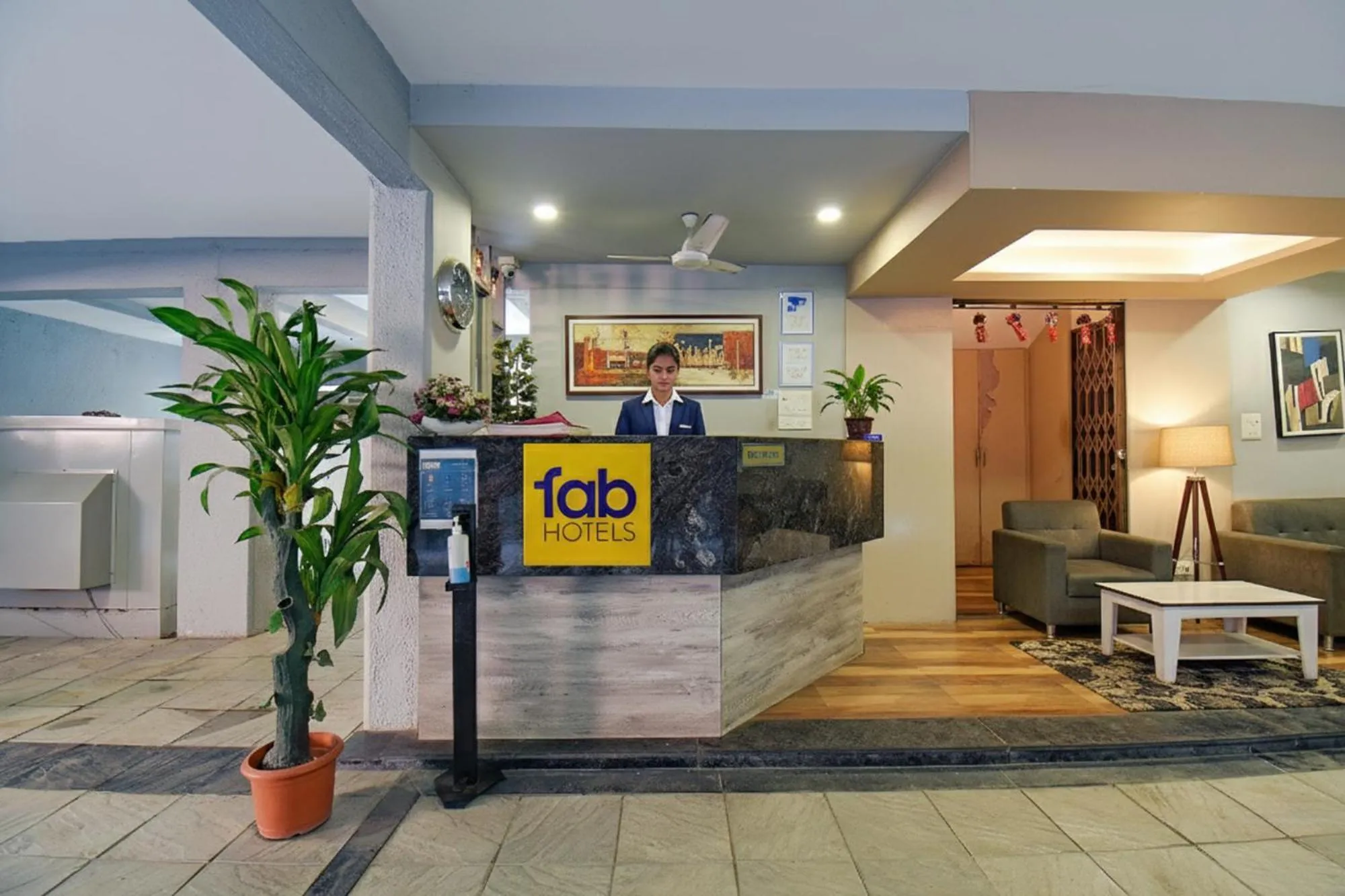 Lobby or reception in FabHotel Royce Studio Apartments - Nr Pune International Airport