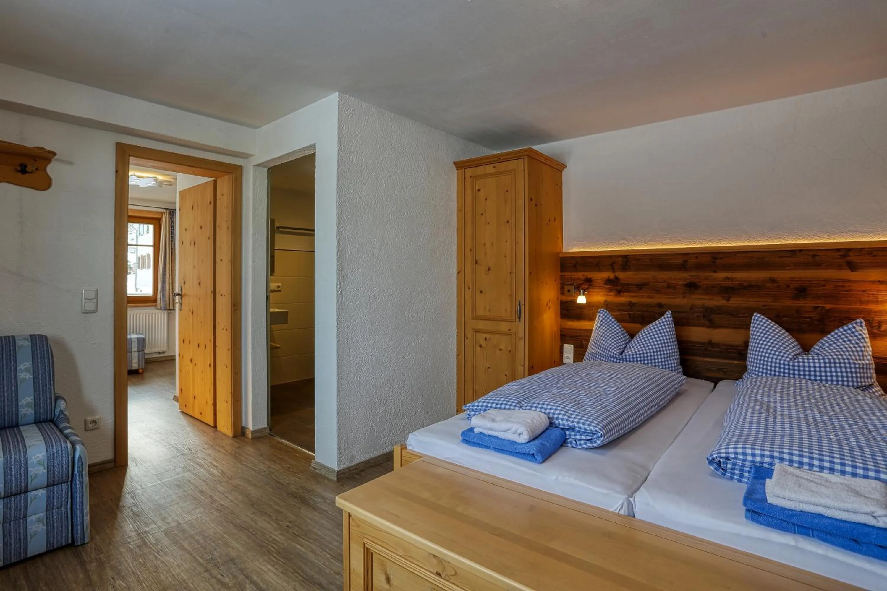 Bed in Berggasthof Sonne Allgäu