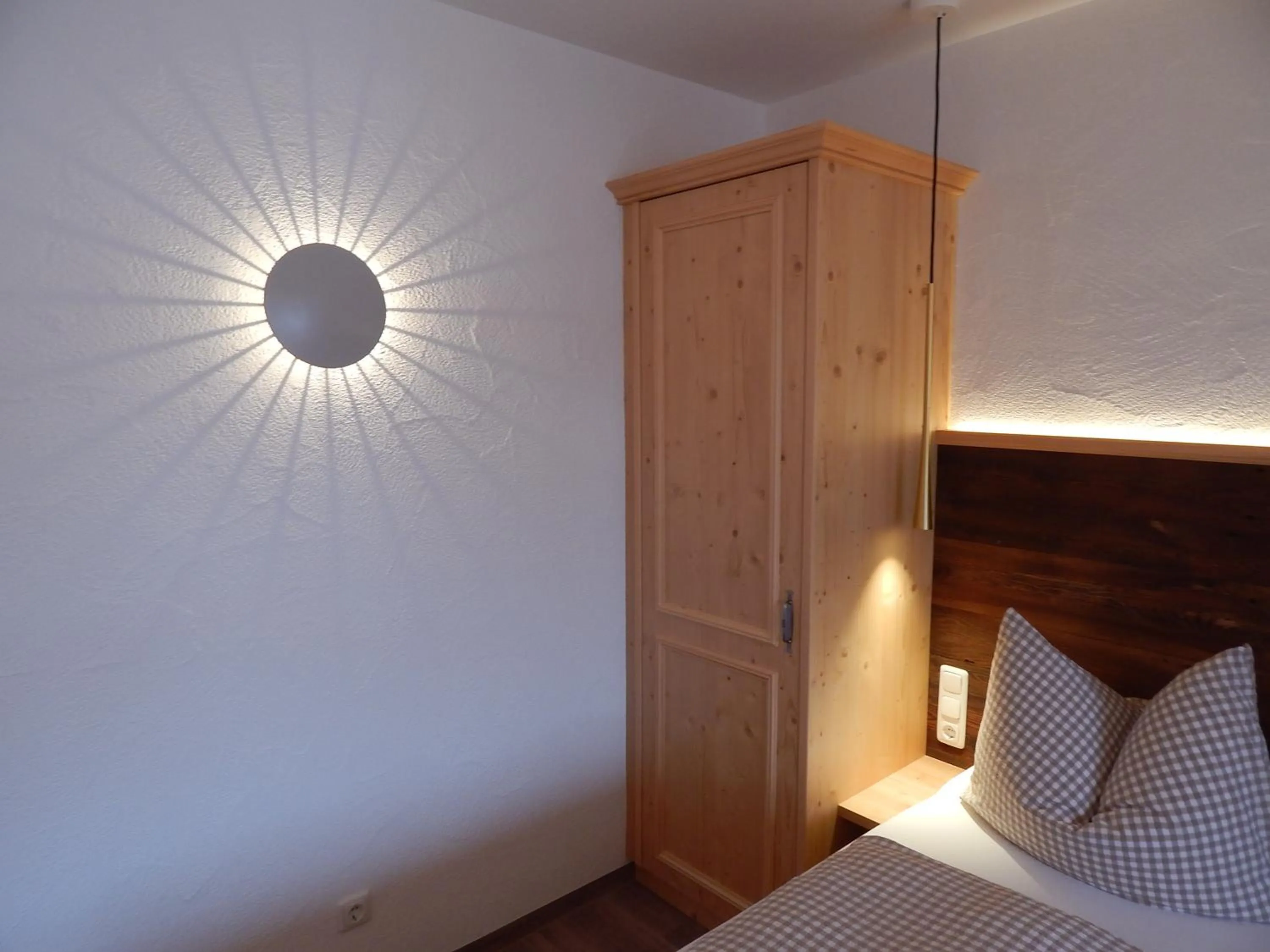 Decorative detail, Bed in Berggasthof Sonne Allgäu