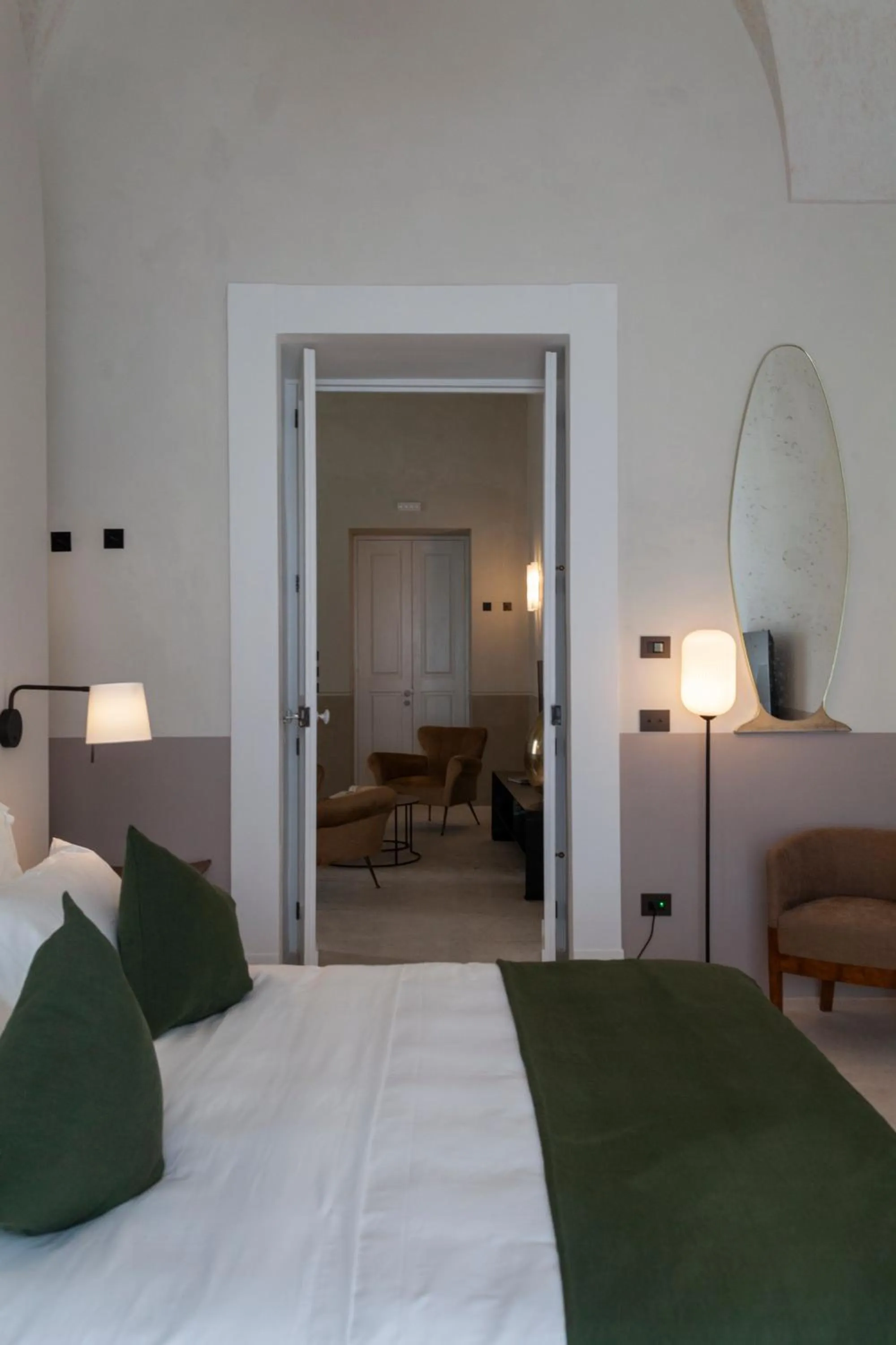 Bed in Palazzo Tafuri Boutique Hotel