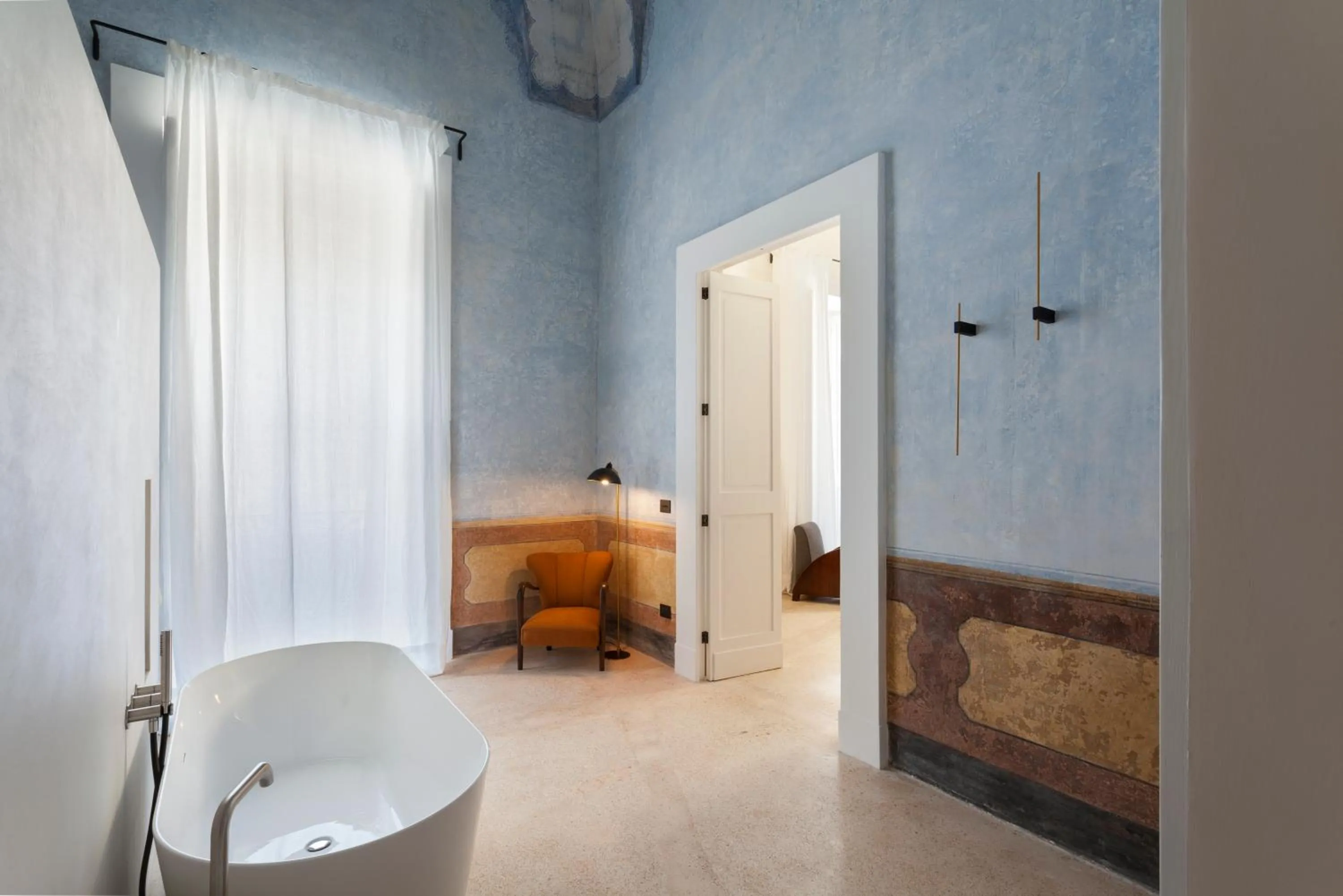 Bed in Palazzo Tafuri Boutique Hotel