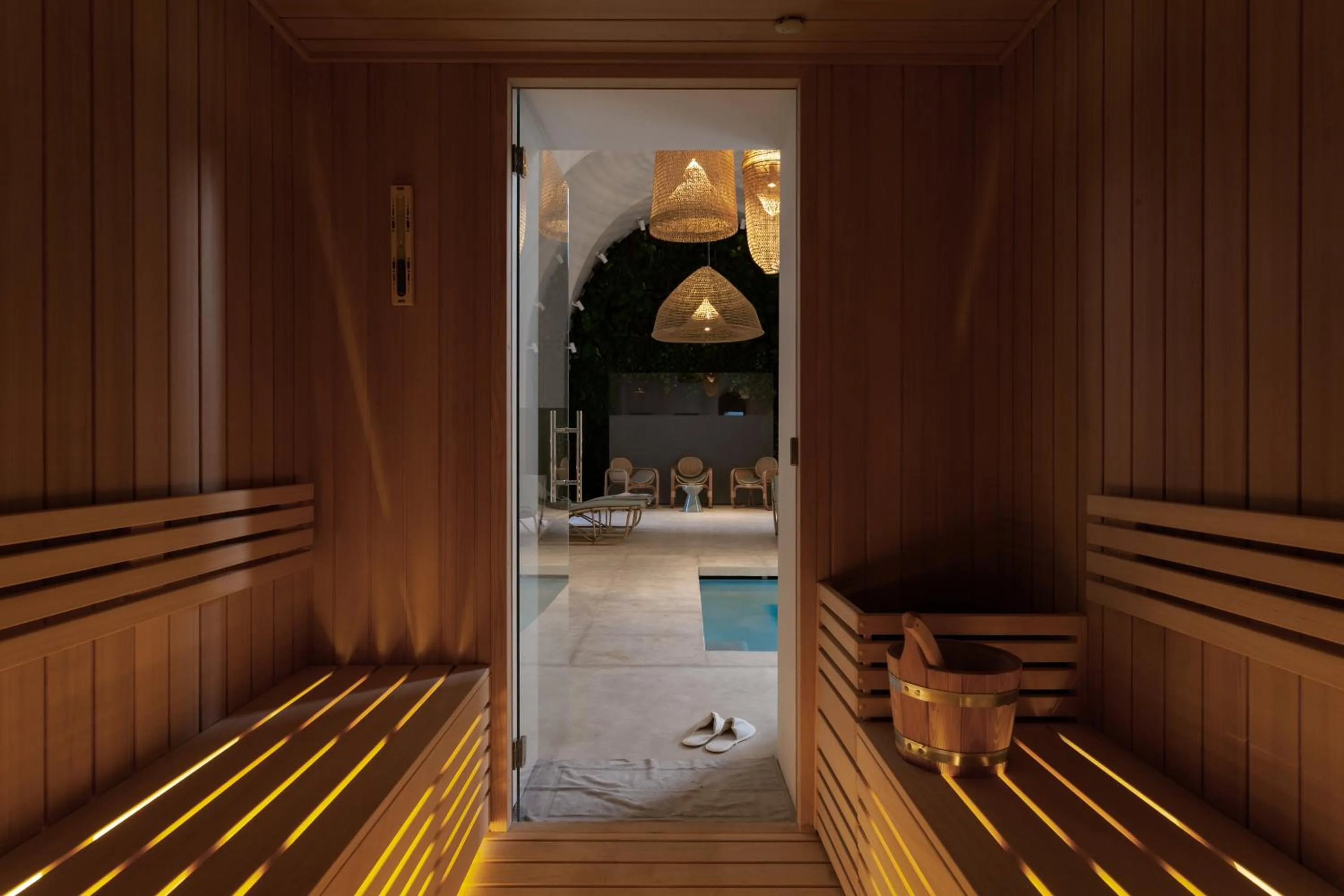 Sauna in Palazzo Tafuri Boutique Hotel