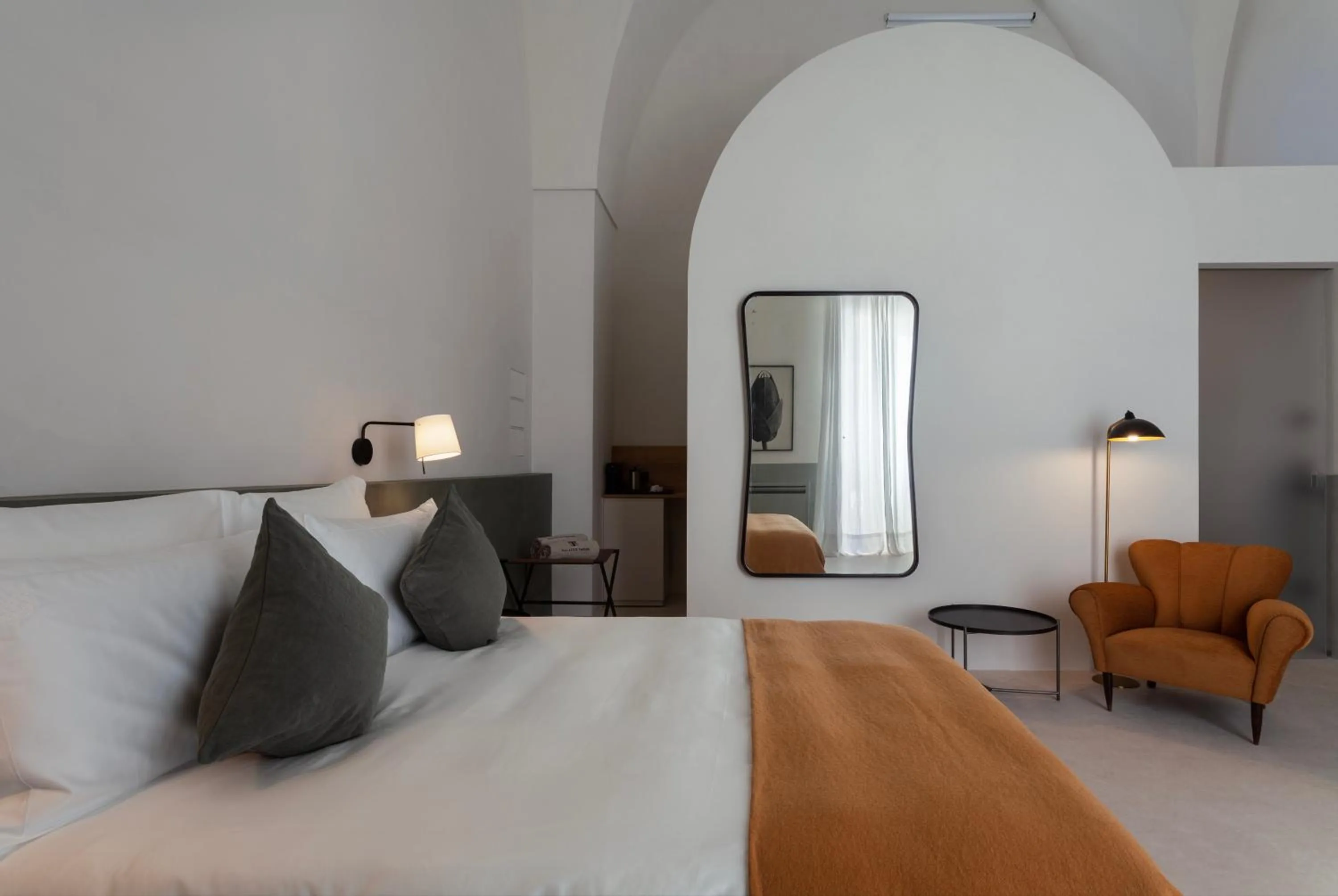 Bed in Palazzo Tafuri Boutique Hotel
