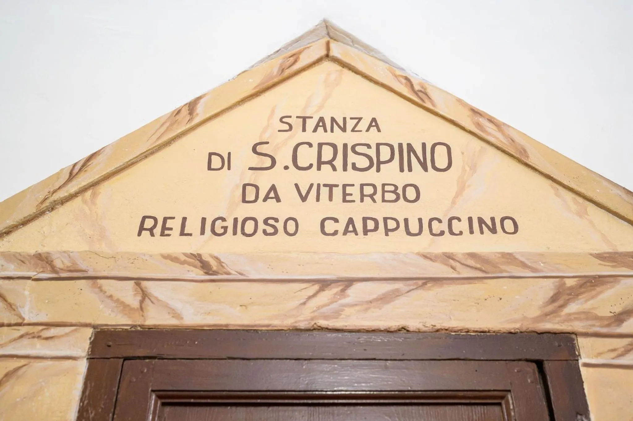 Text overlay in Convento dei Cappuccini