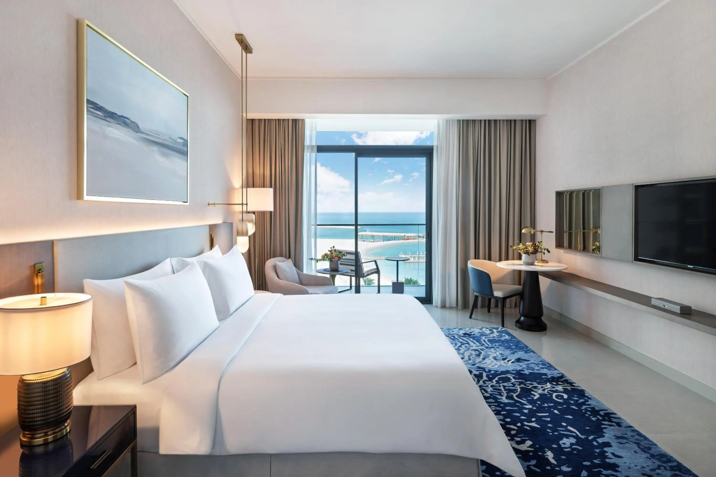 Bedroom, Bed in Address Beach Resort Bahrain