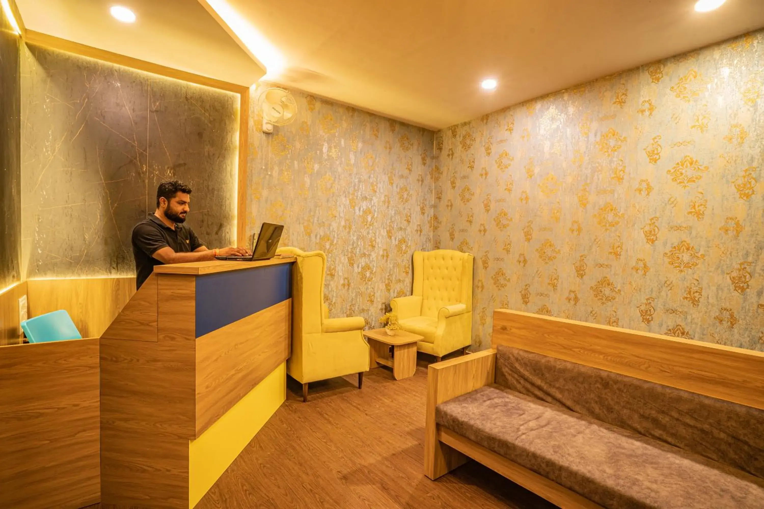 Lobby or reception in Hotel Naman Lobby or reception in Hotel Naman