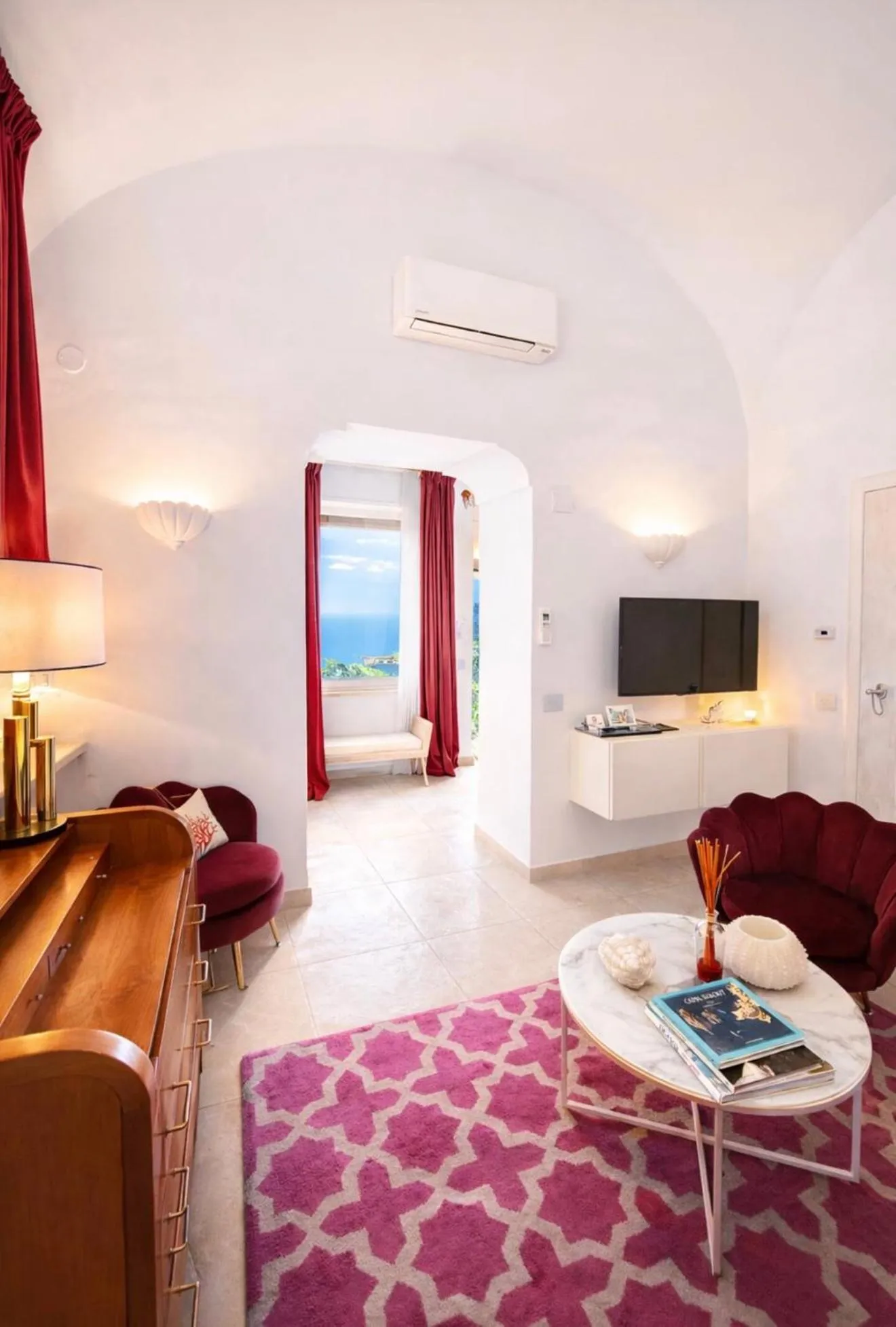 Bed in Suite Belvedere Capri Exclusive Rooms