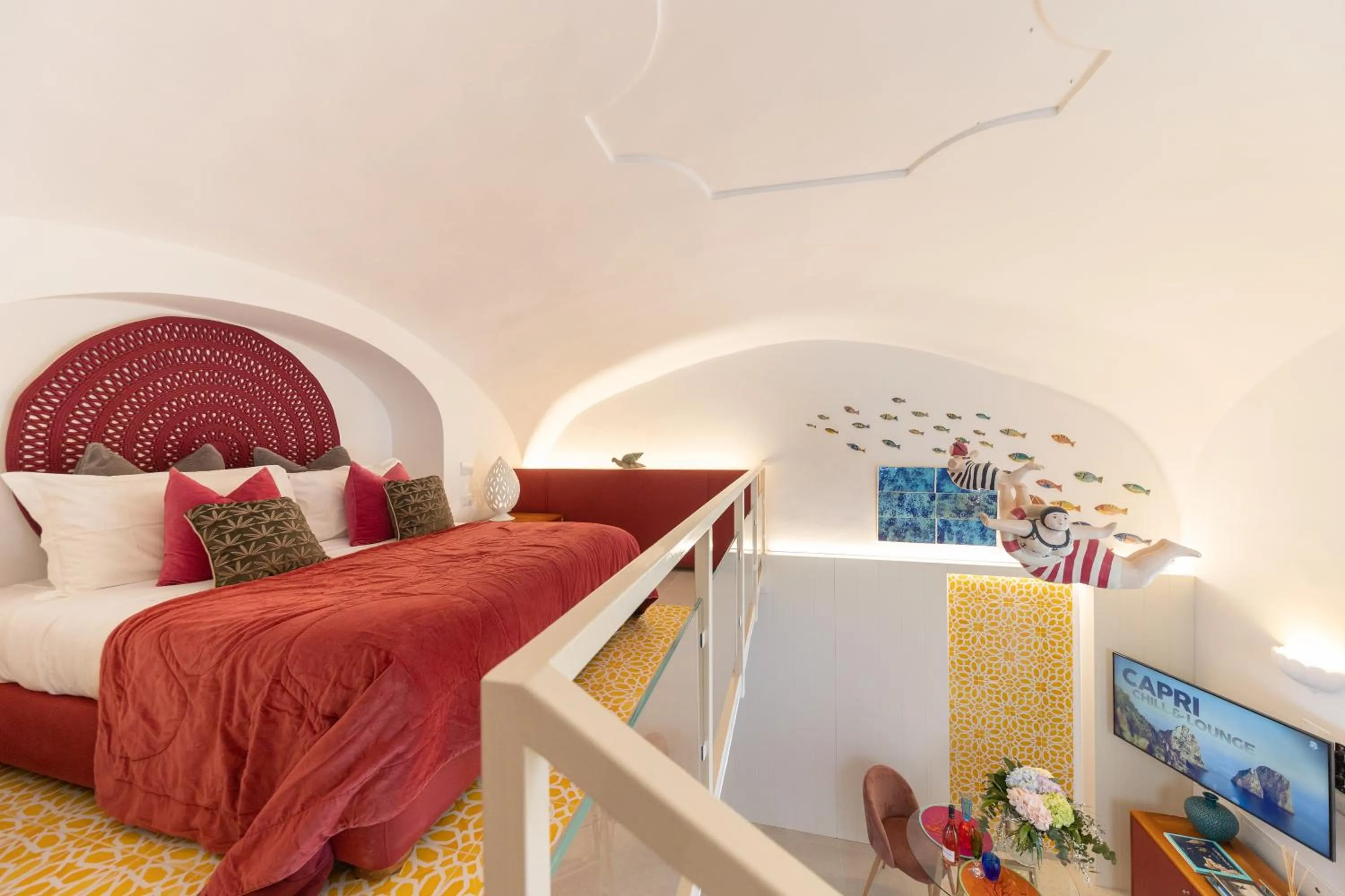 Photo of the whole room, Bed in Suite Belvedere Capri Exclusive Rooms