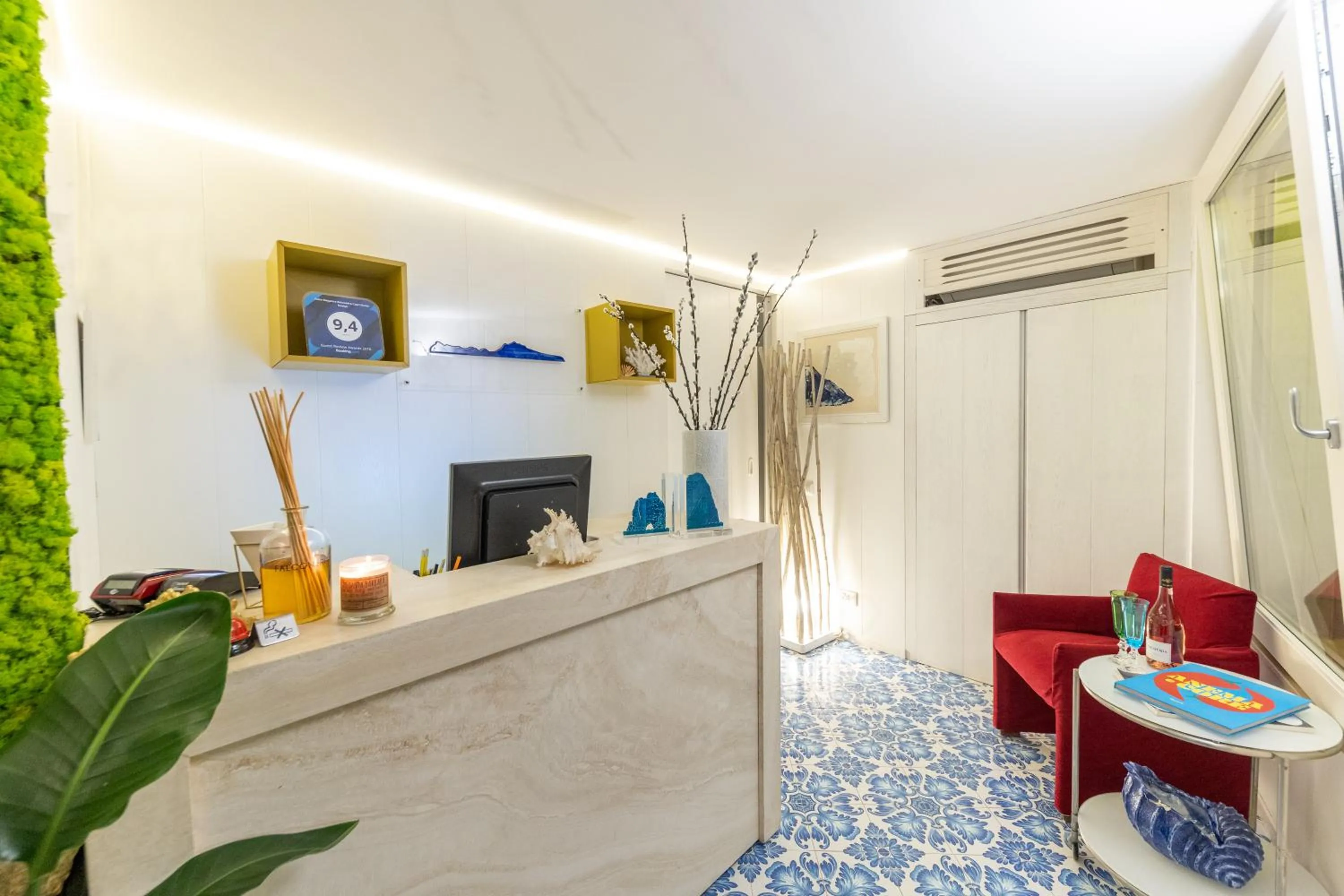 Lobby or reception in Suite Belvedere Capri Exclusive Rooms