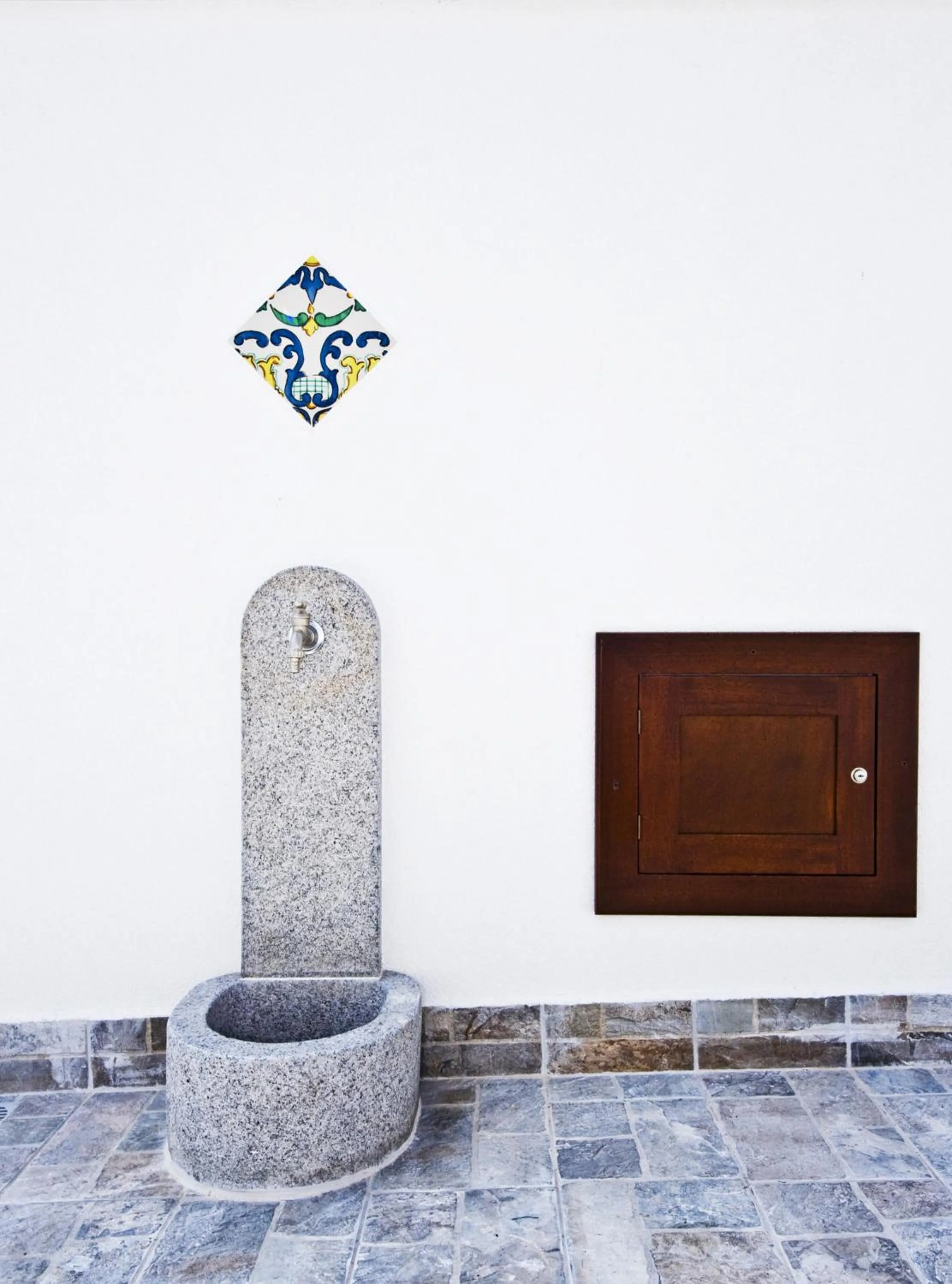 Decorative detail in Poseidon Residence