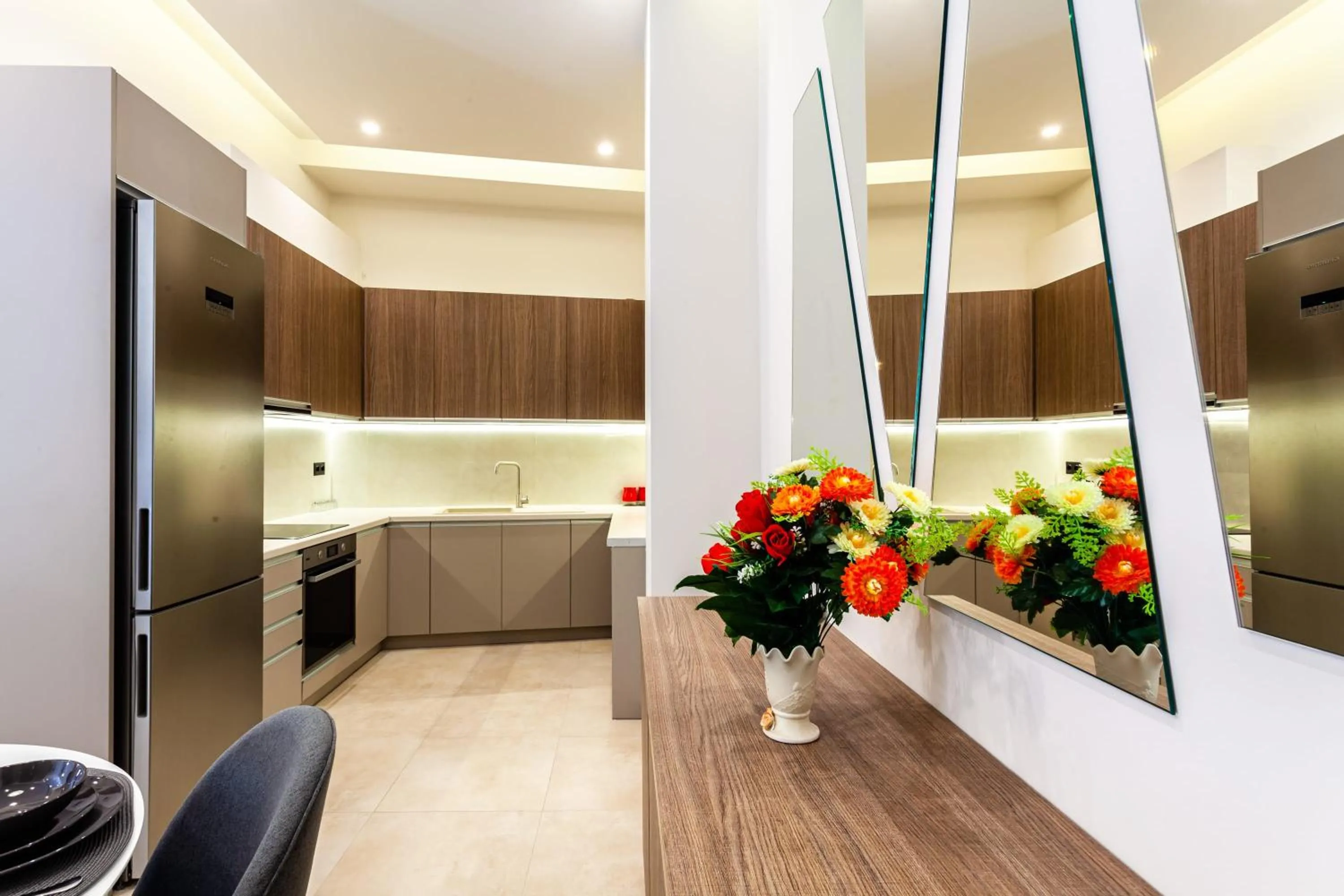 Kitchen or kitchenette in Kalamata Cosy Haven Hidden Gem In the City Center