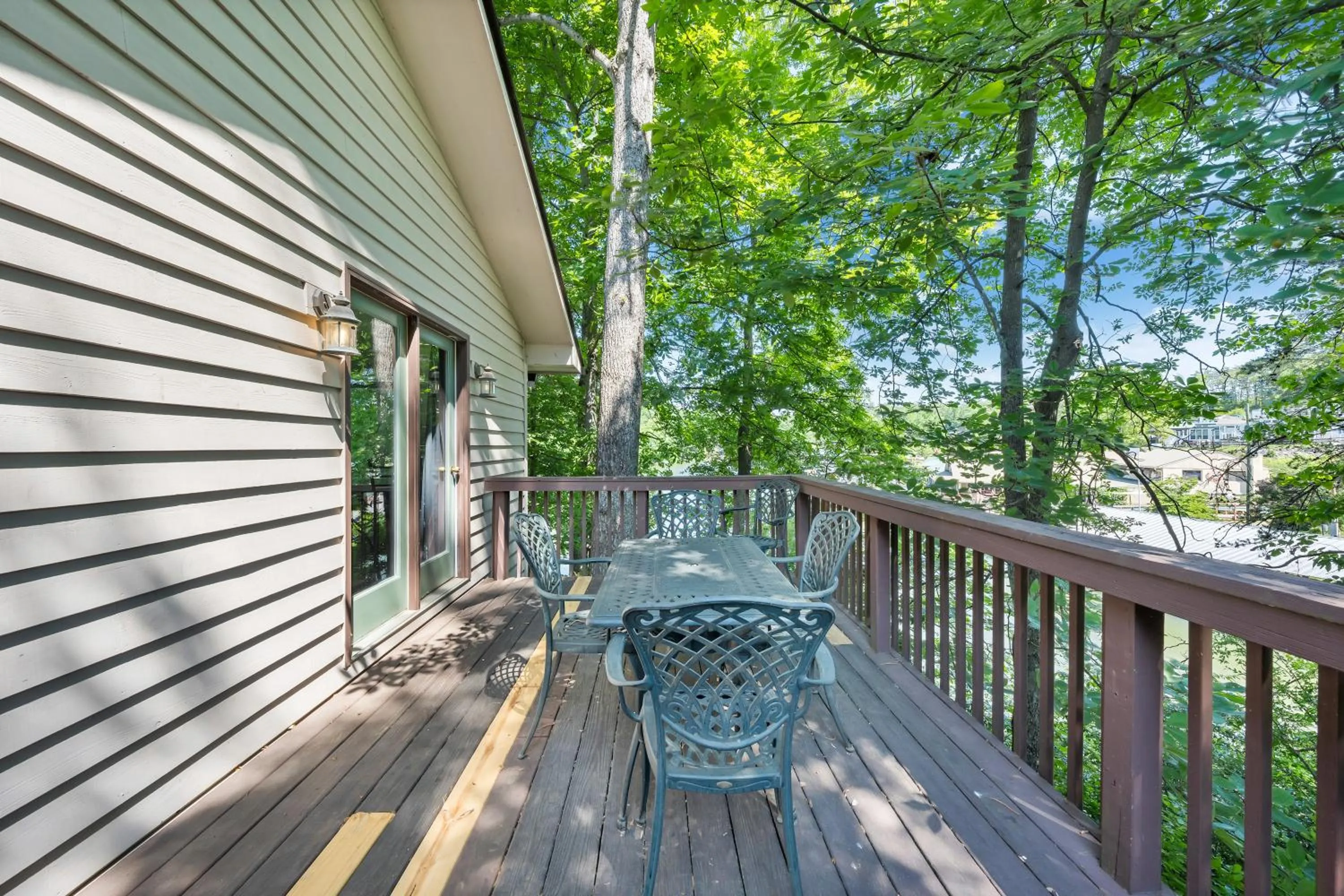 Patio in Halesford Harbour Resort - Smith Mountain Lake