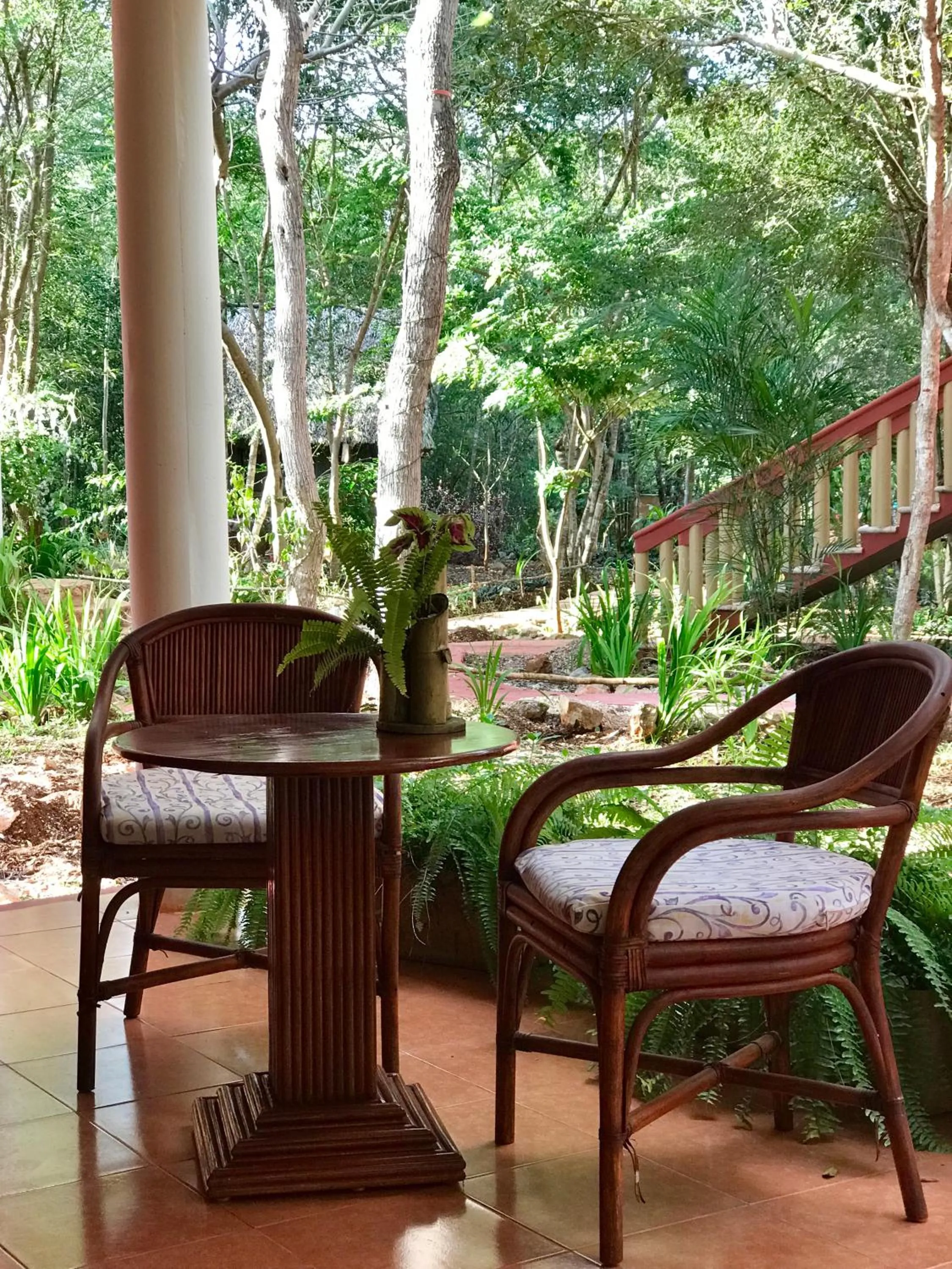 Seating area in Eco-Hotel Nueva Altia