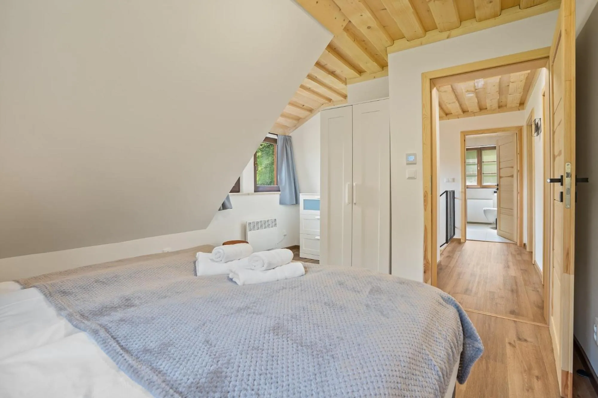 Bedroom, Bed in Dvě chalupy - Velké Karlovice