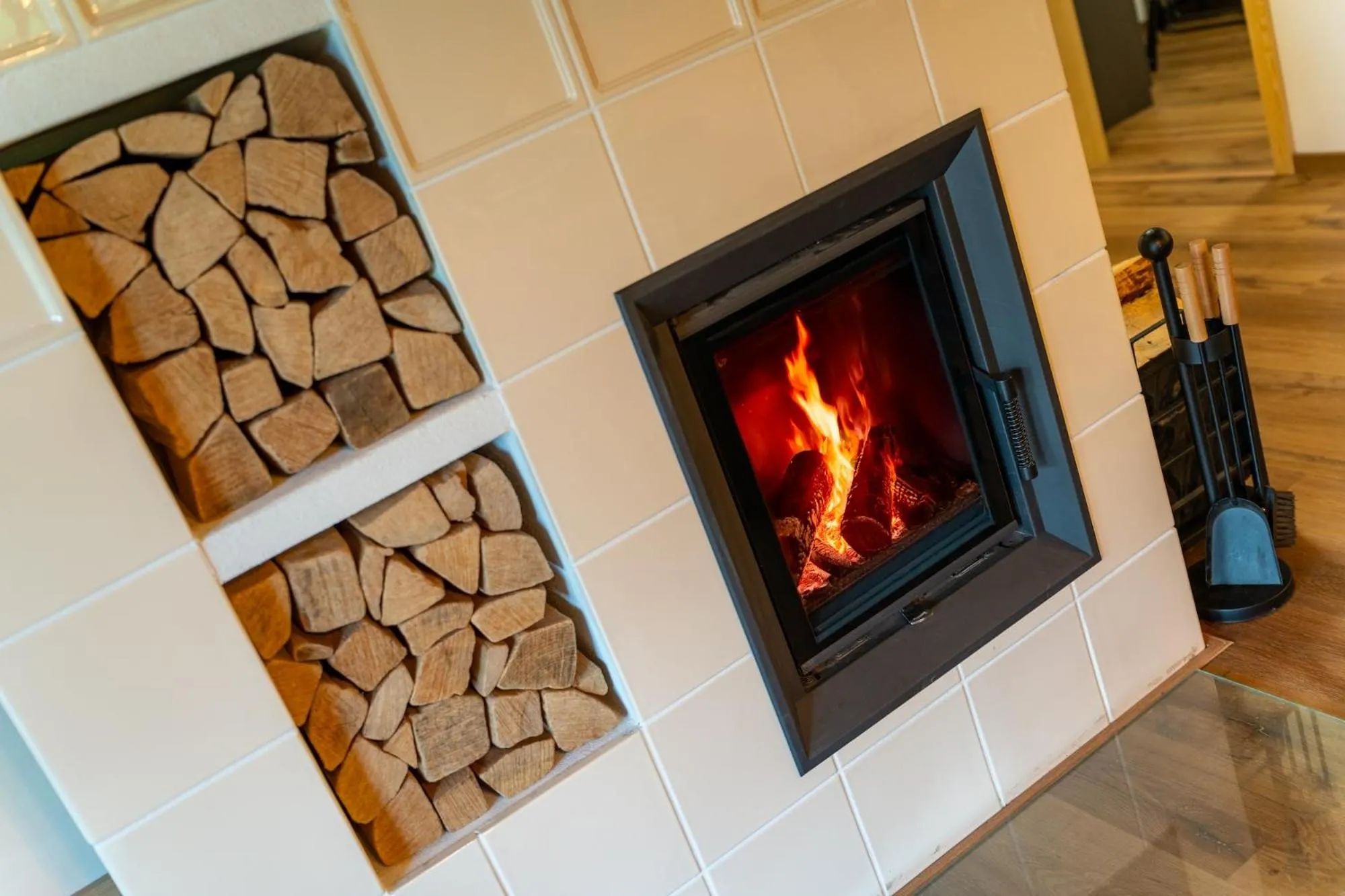 fireplace in Dvě chalupy - Velké Karlovice