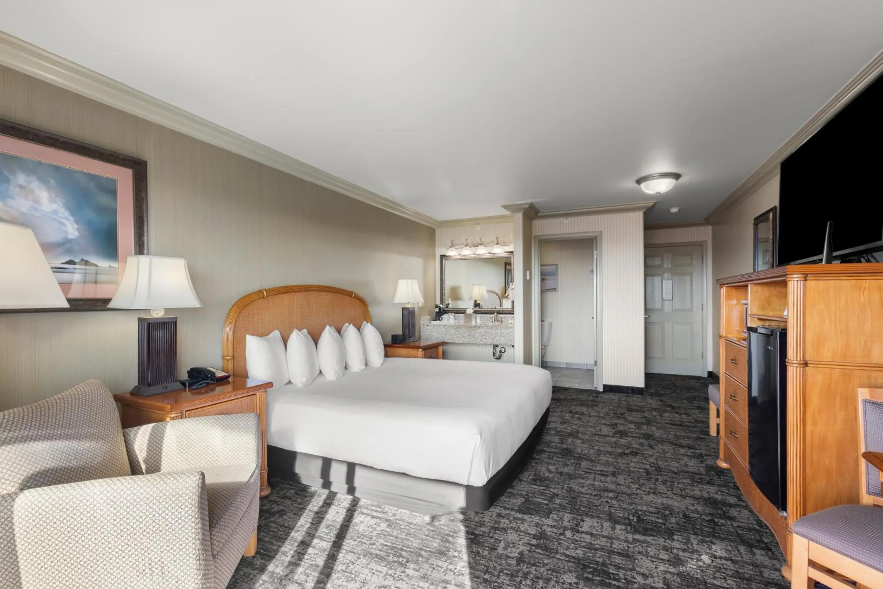 Bed in Surf and Sand Lodge Bed in Surf and Sand Lodge