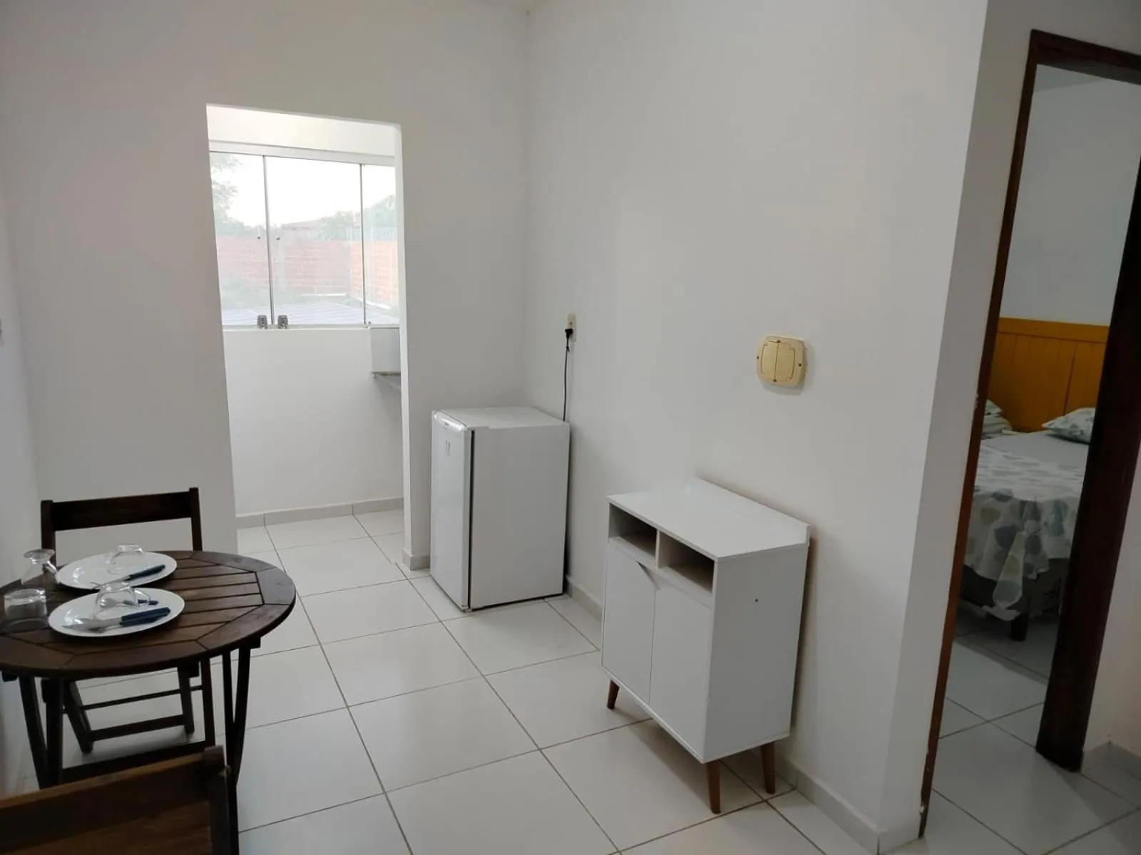 Kitchen or kitchenette in Pousada Vovó Haidê