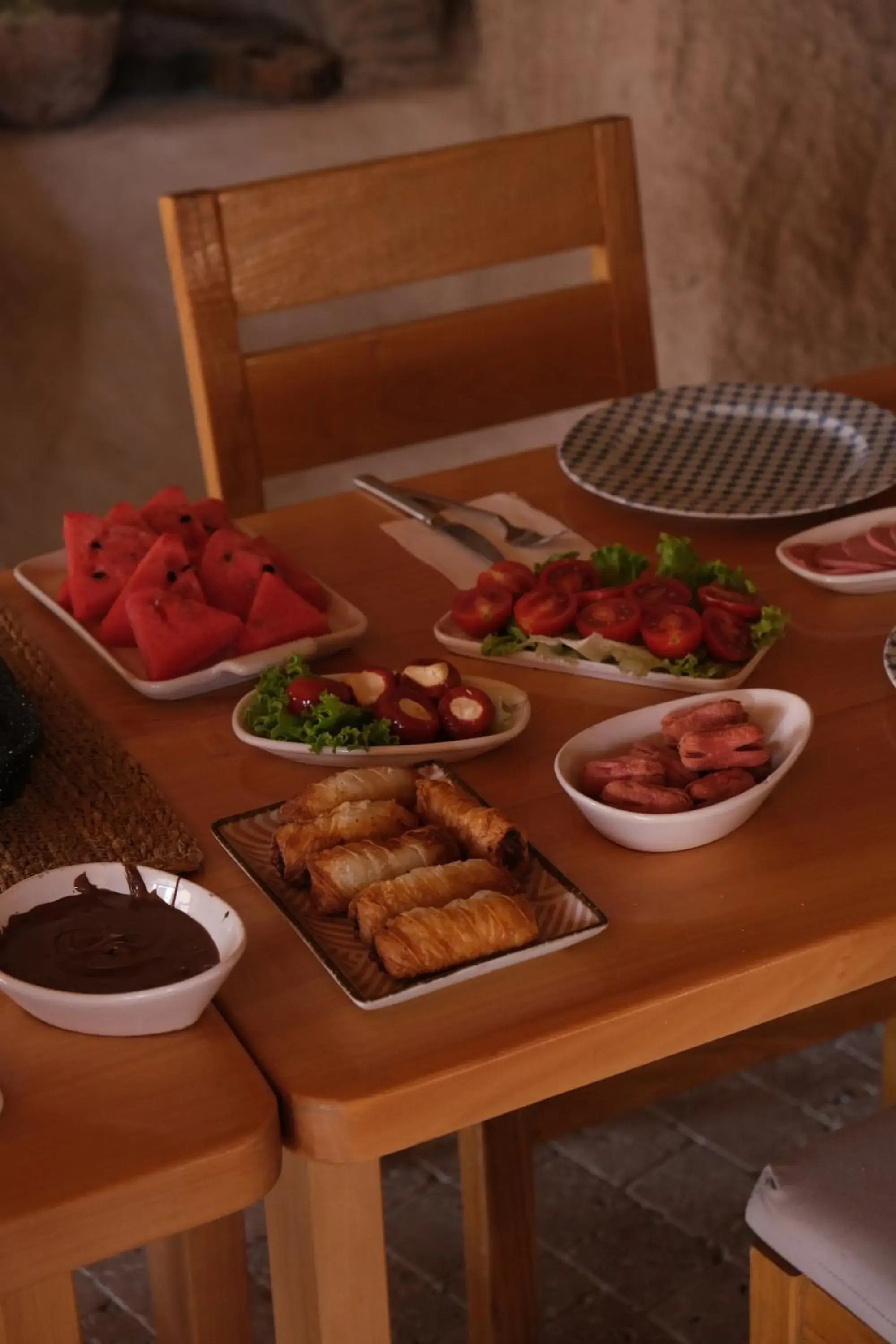 Breakfast in Pinhan Cave Suites Breakfast in Pinhan Cave Suites