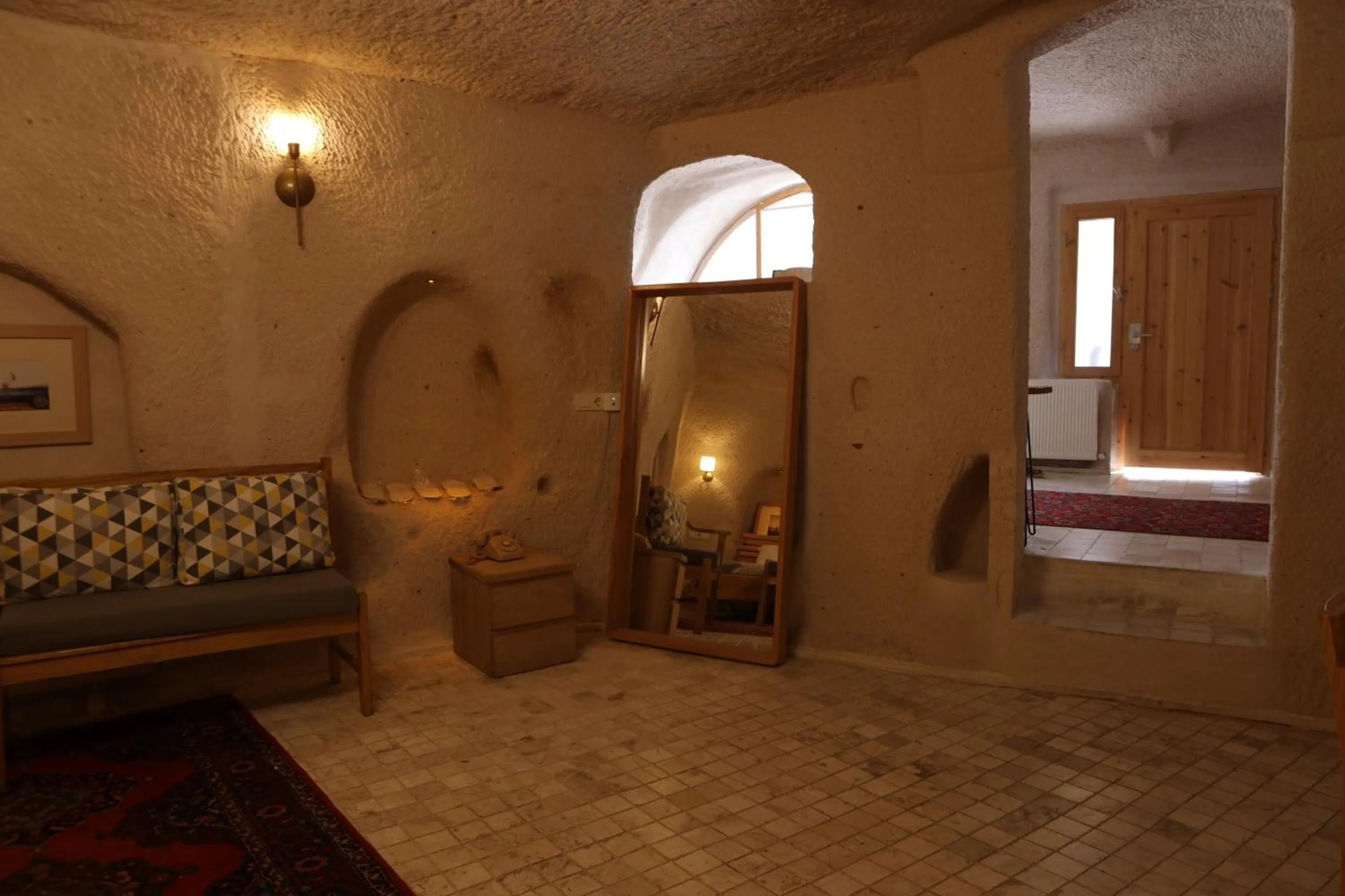 Bed in Pinhan Cave Suites