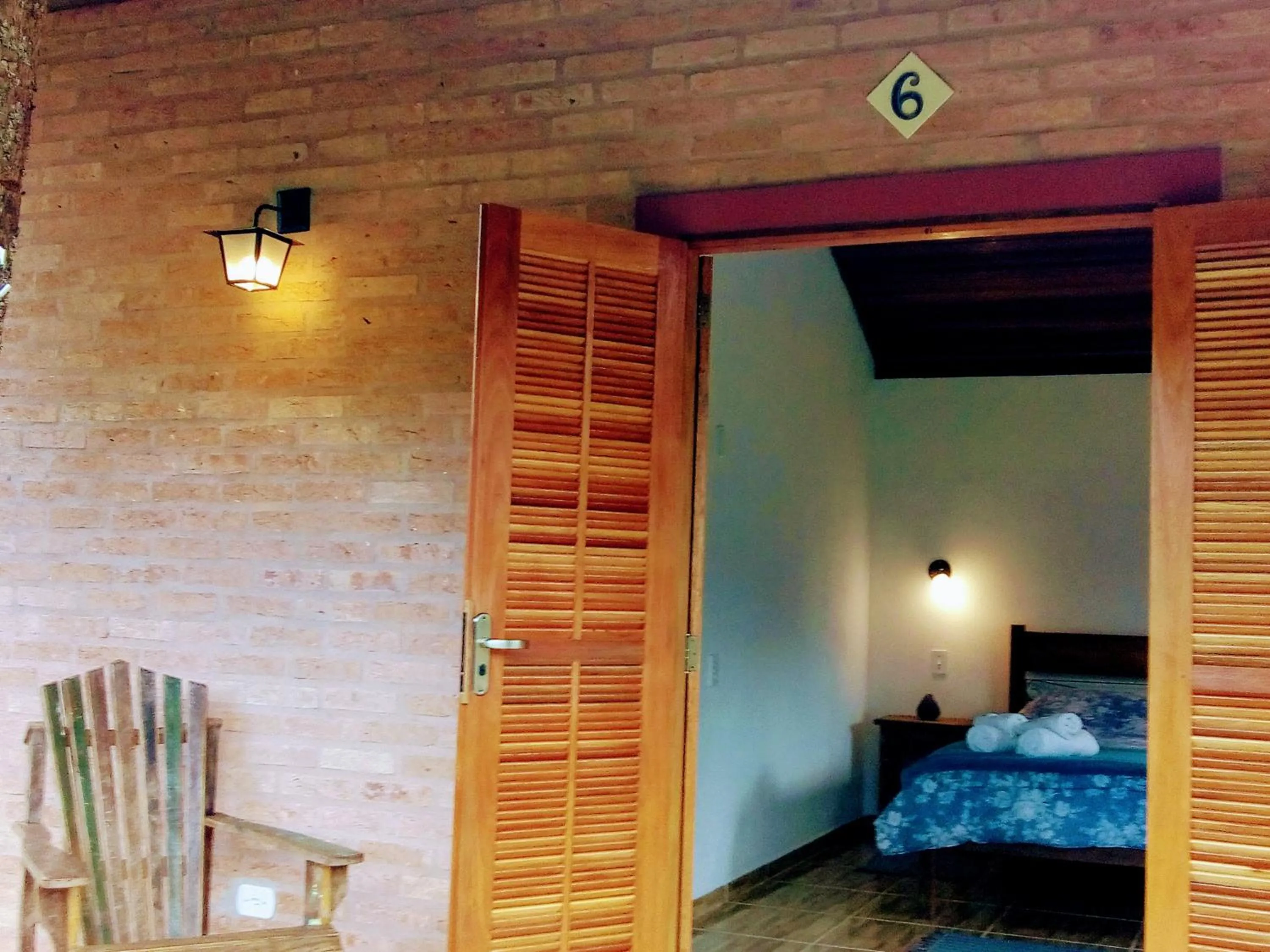 Bed in Pousada da Oma