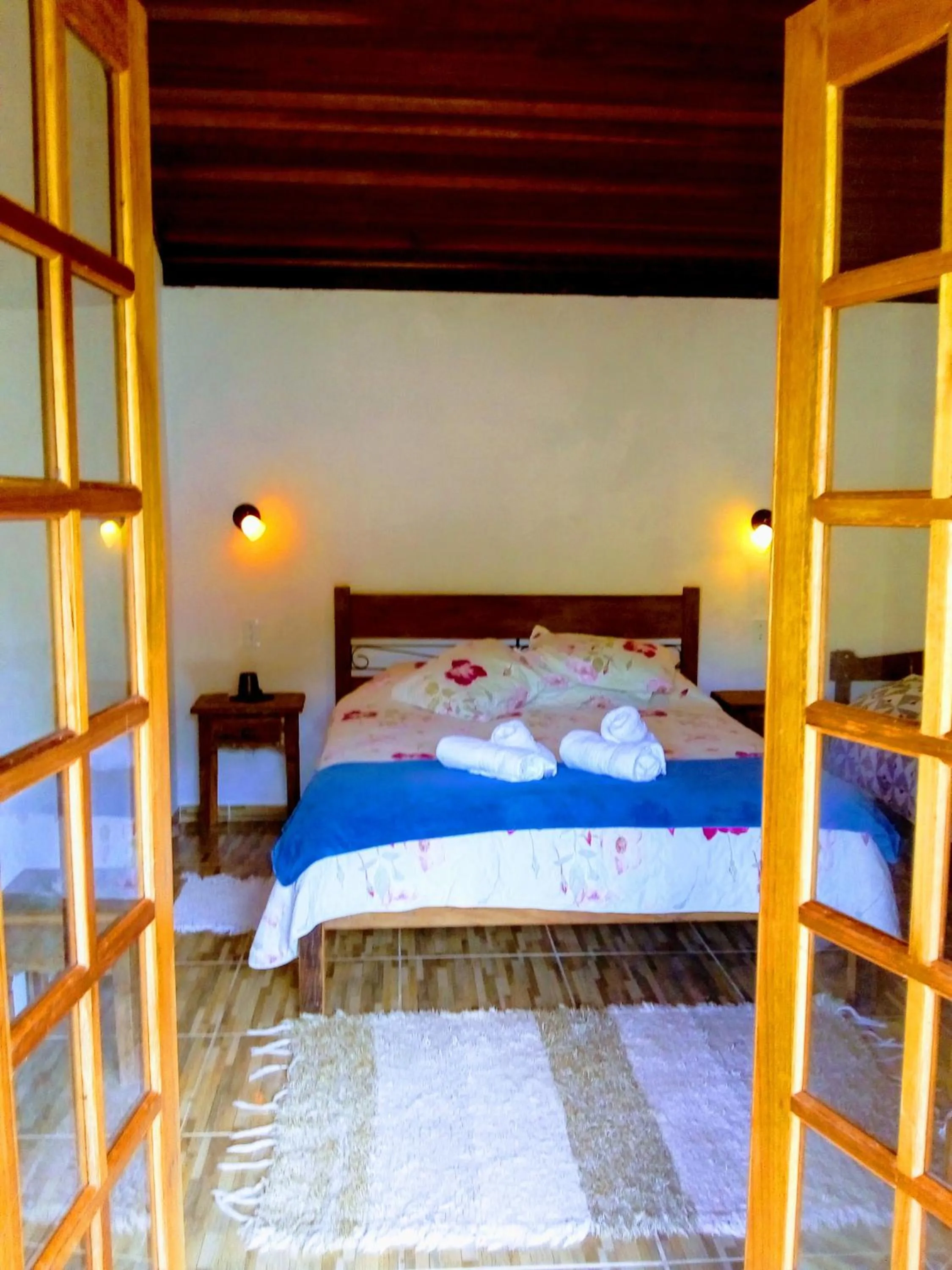 Bed in Pousada da Oma