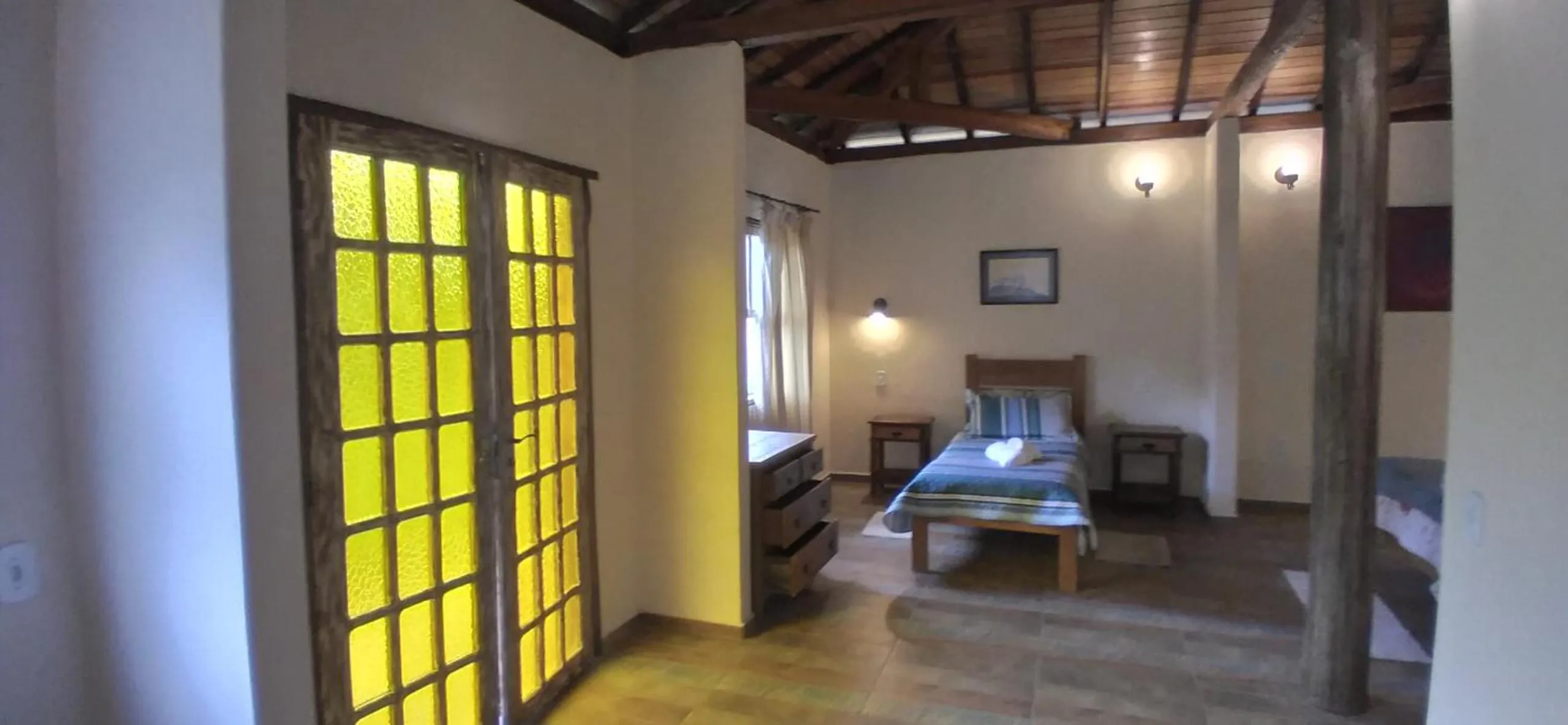 Bed in Pousada da Oma