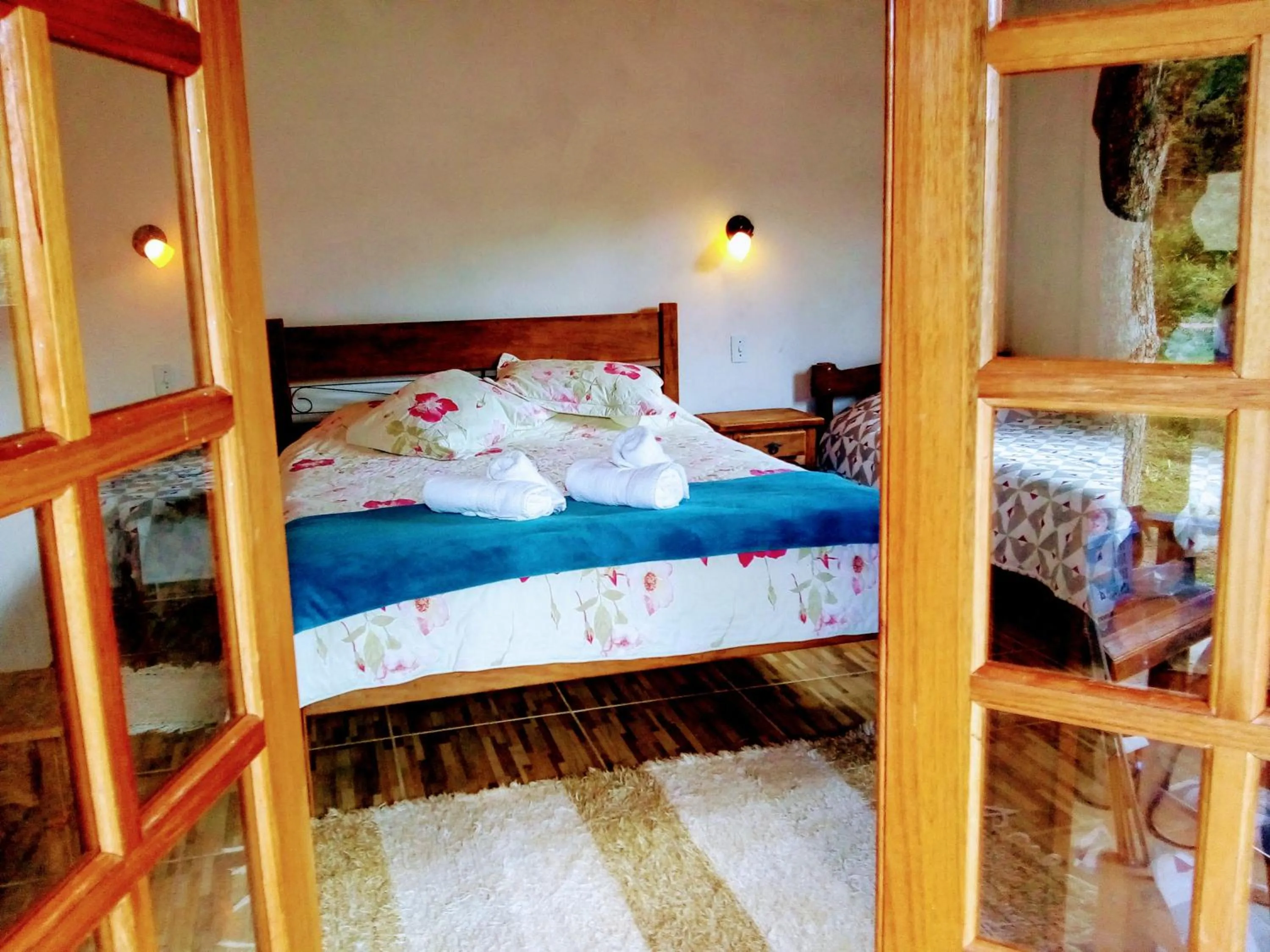 Bed in Pousada da Oma