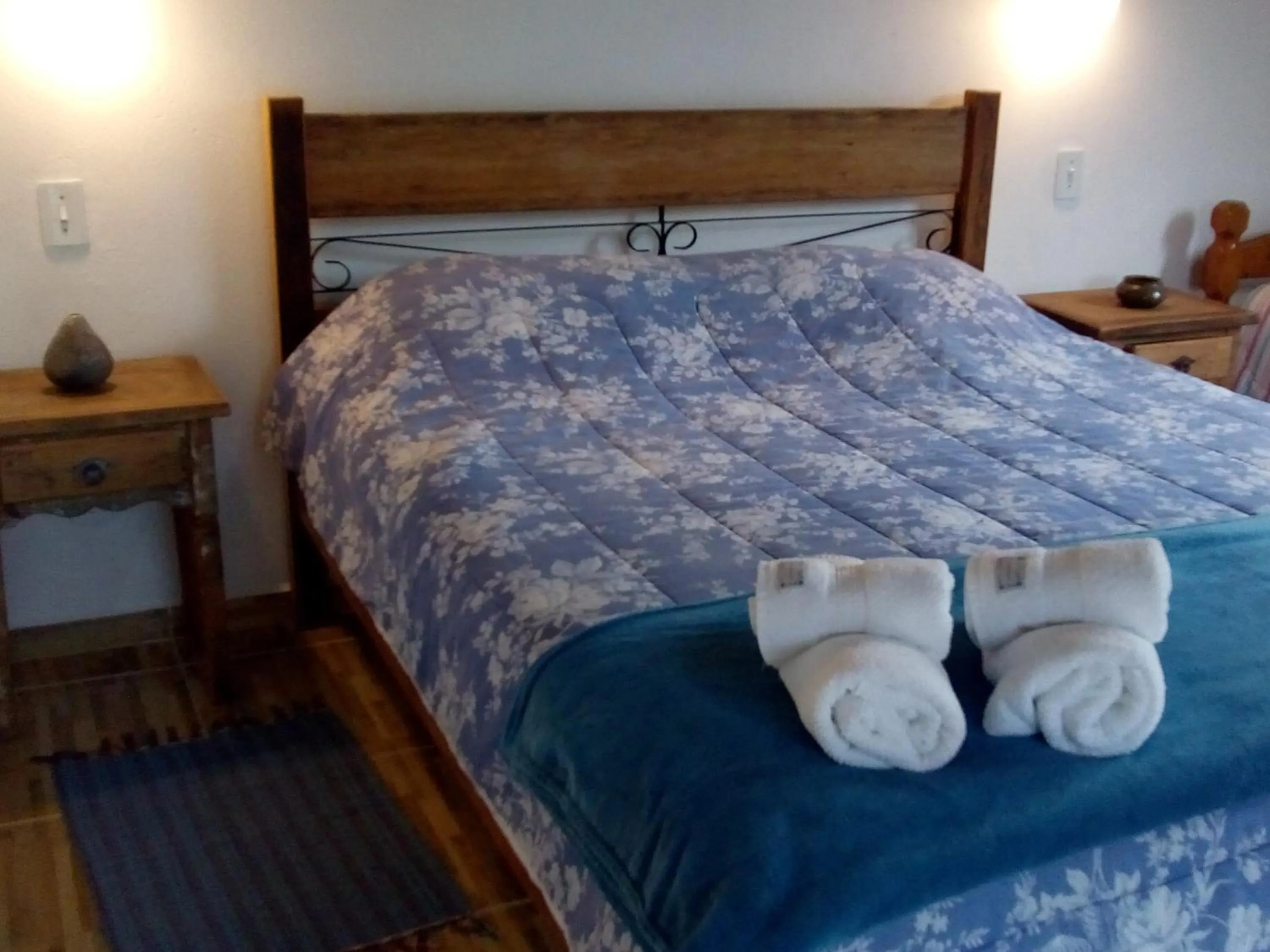 Bed in Pousada da Oma