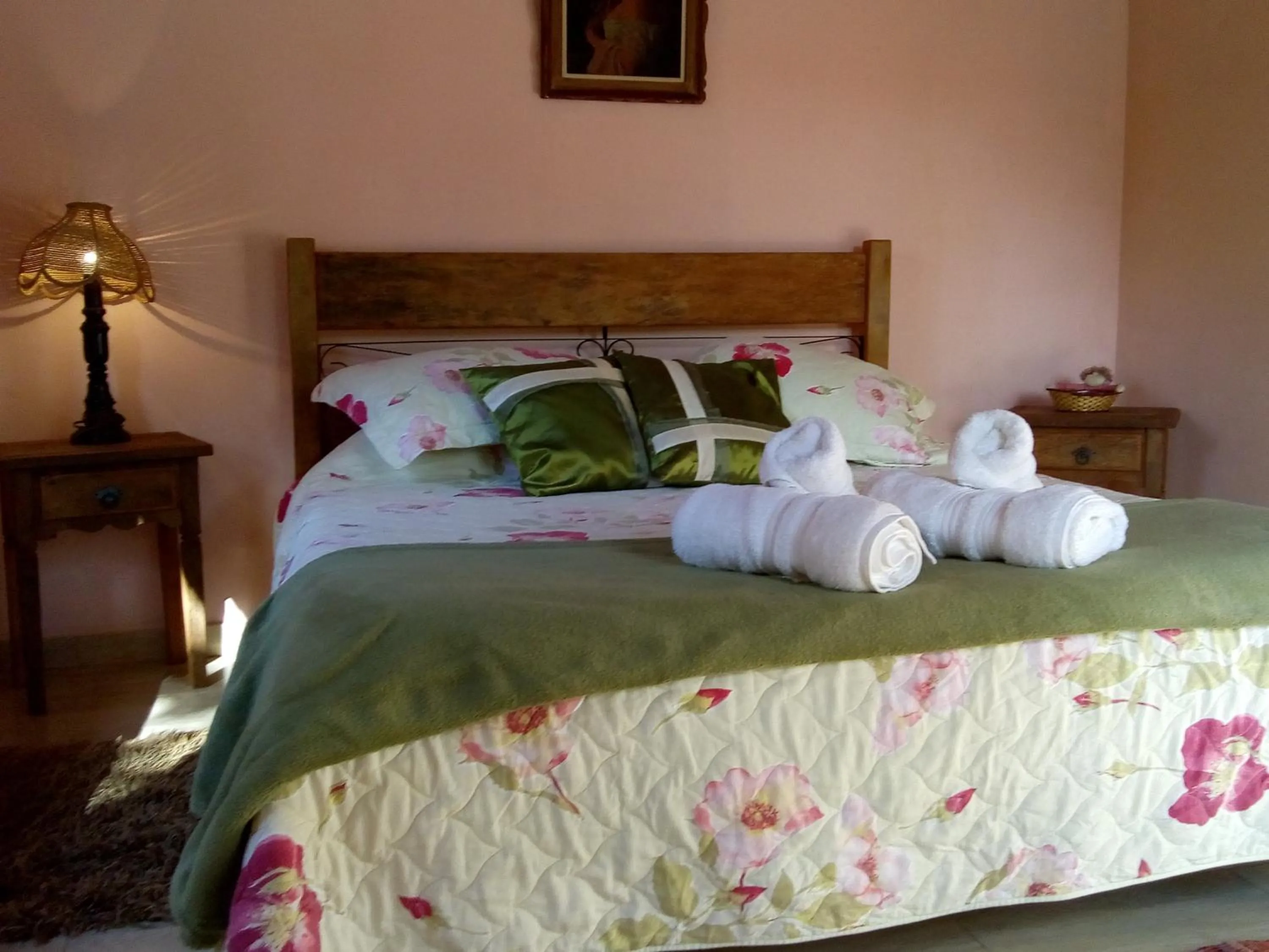 Bed in Pousada da Oma