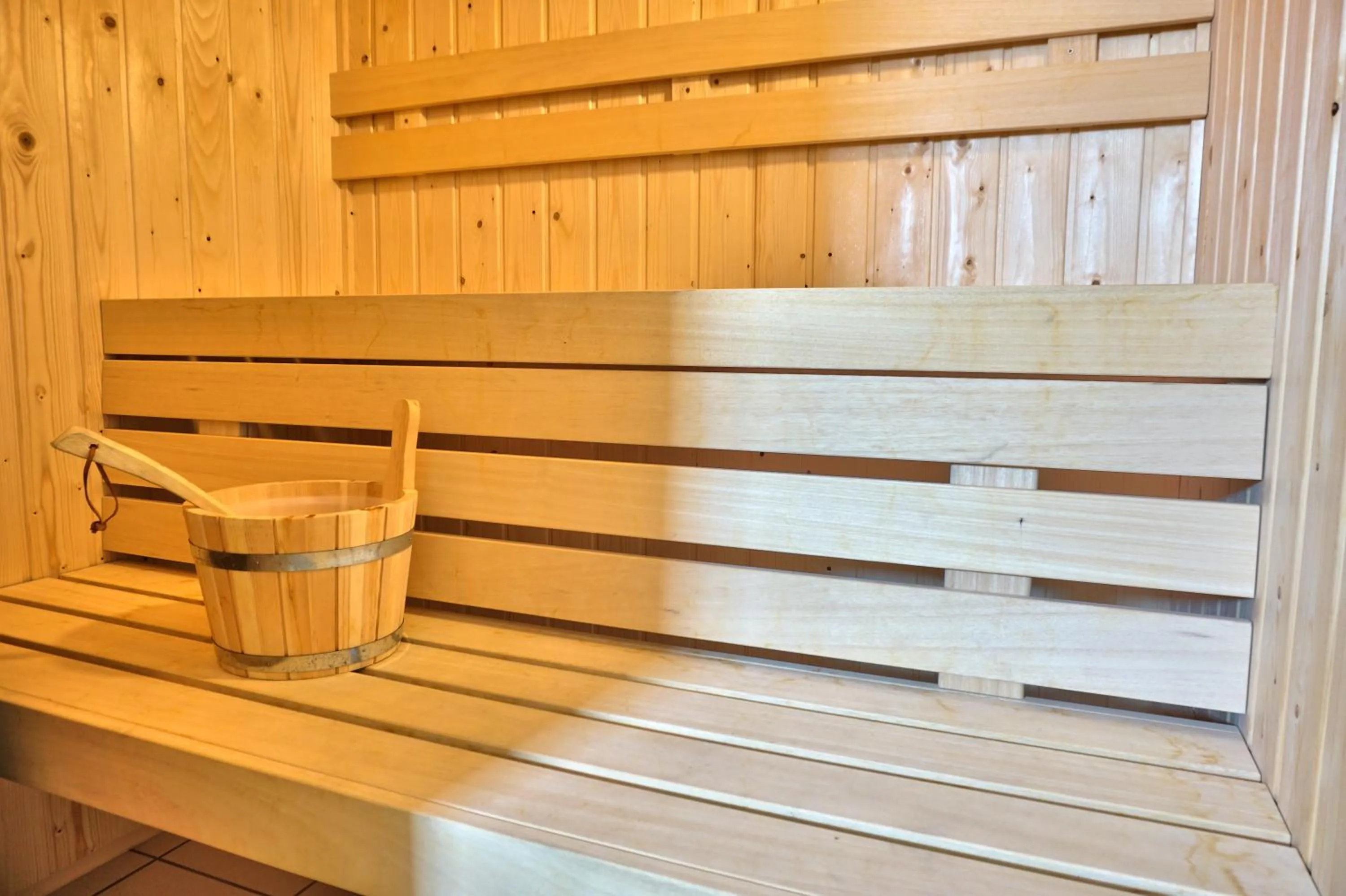 Sauna in Auberge Ti'gousket