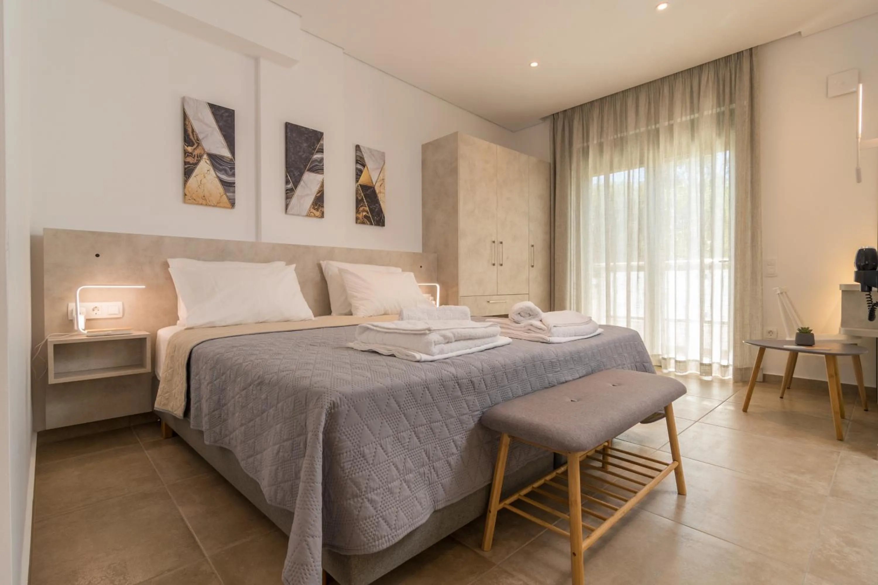 Bedroom, Bed in Evriali Comfort Living