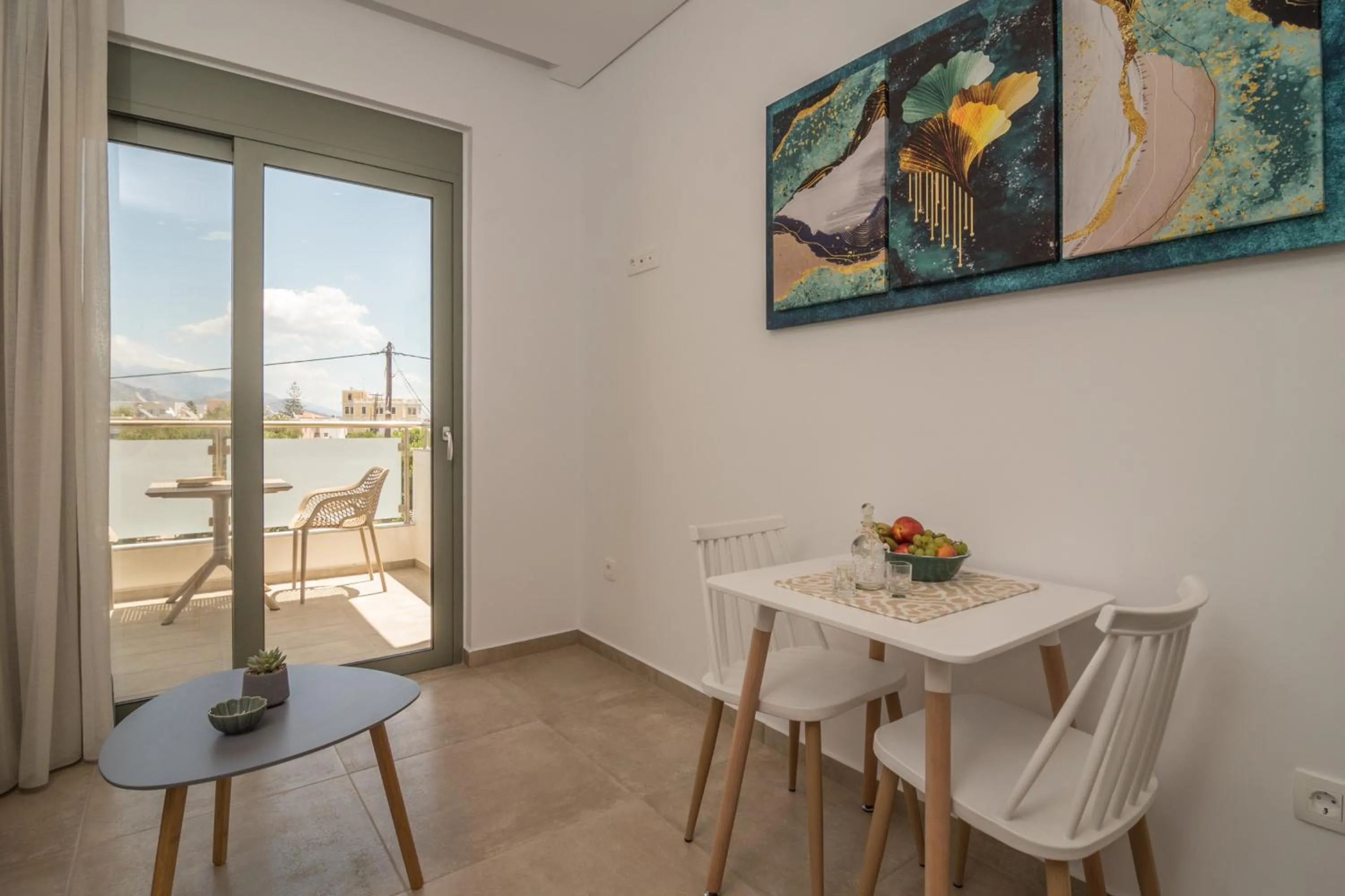 Seating area in Evriali Comfort Living