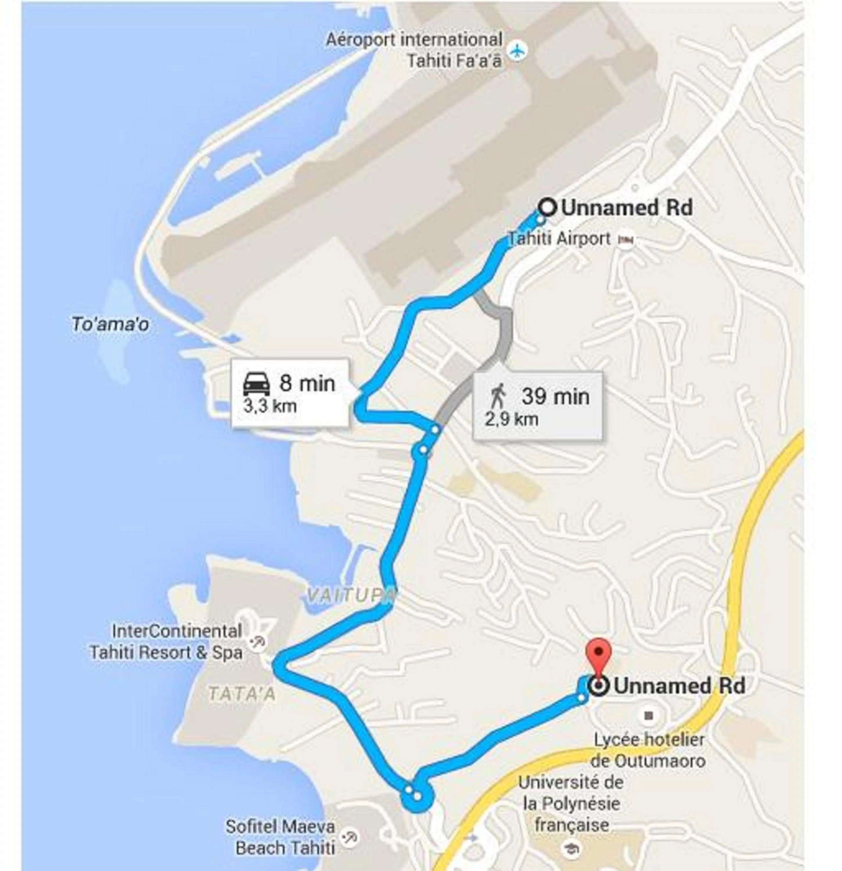 Neighbourhood in Tiki Hôtel - Hôtel d'application du Lycée de Tahiti