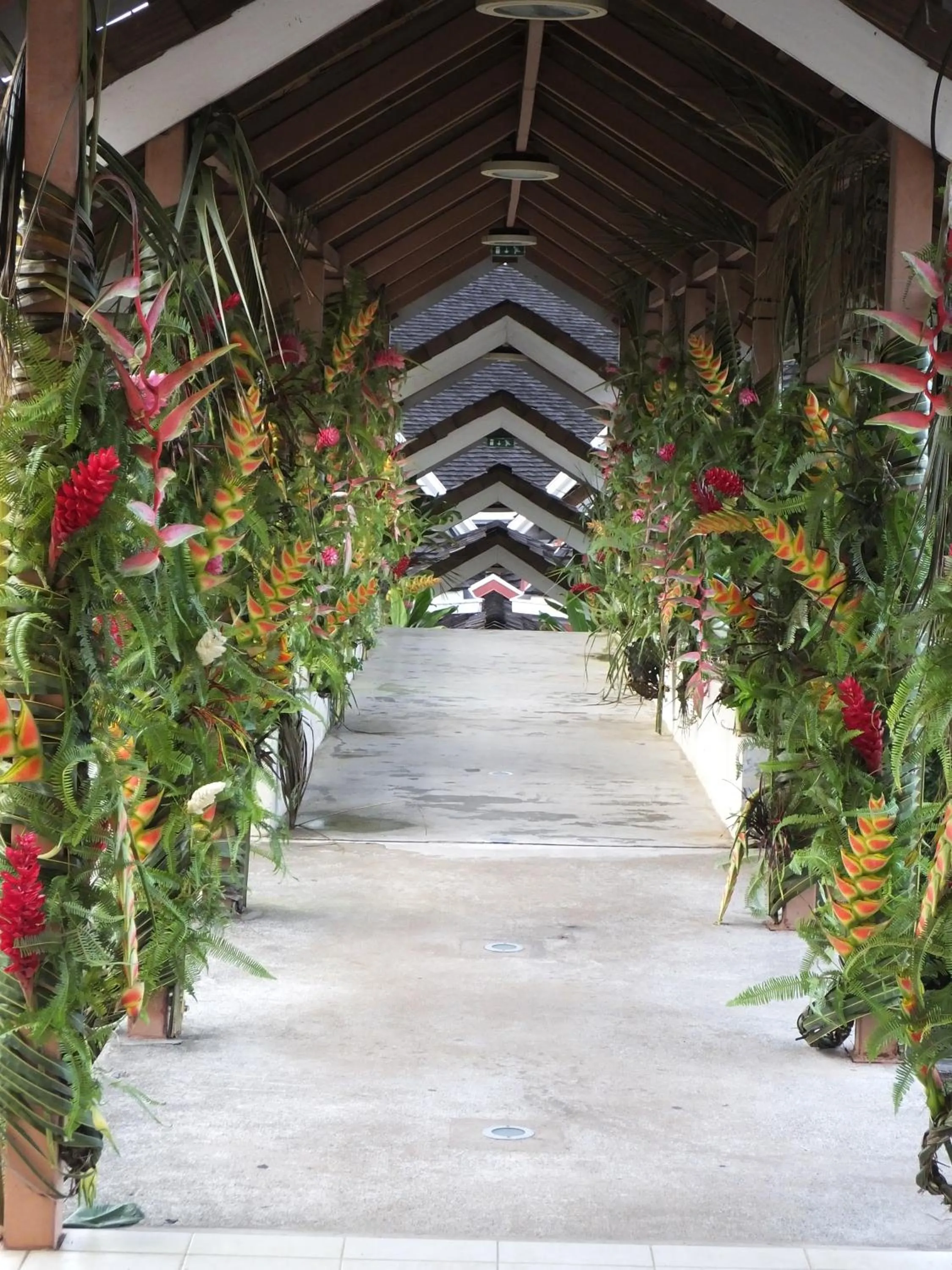 Decorative detail in Tiki Hôtel - Hôtel d'application du Lycée de Tahiti